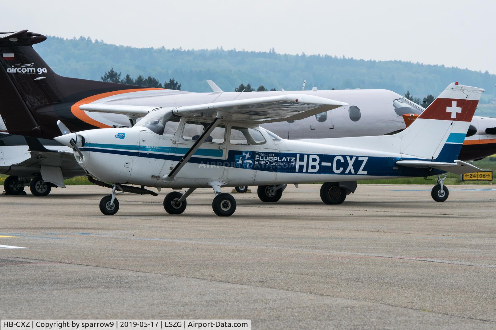 HB-CXZ, 1977 Reims F172N Skyhawk C/N F17201630, At Grenchen