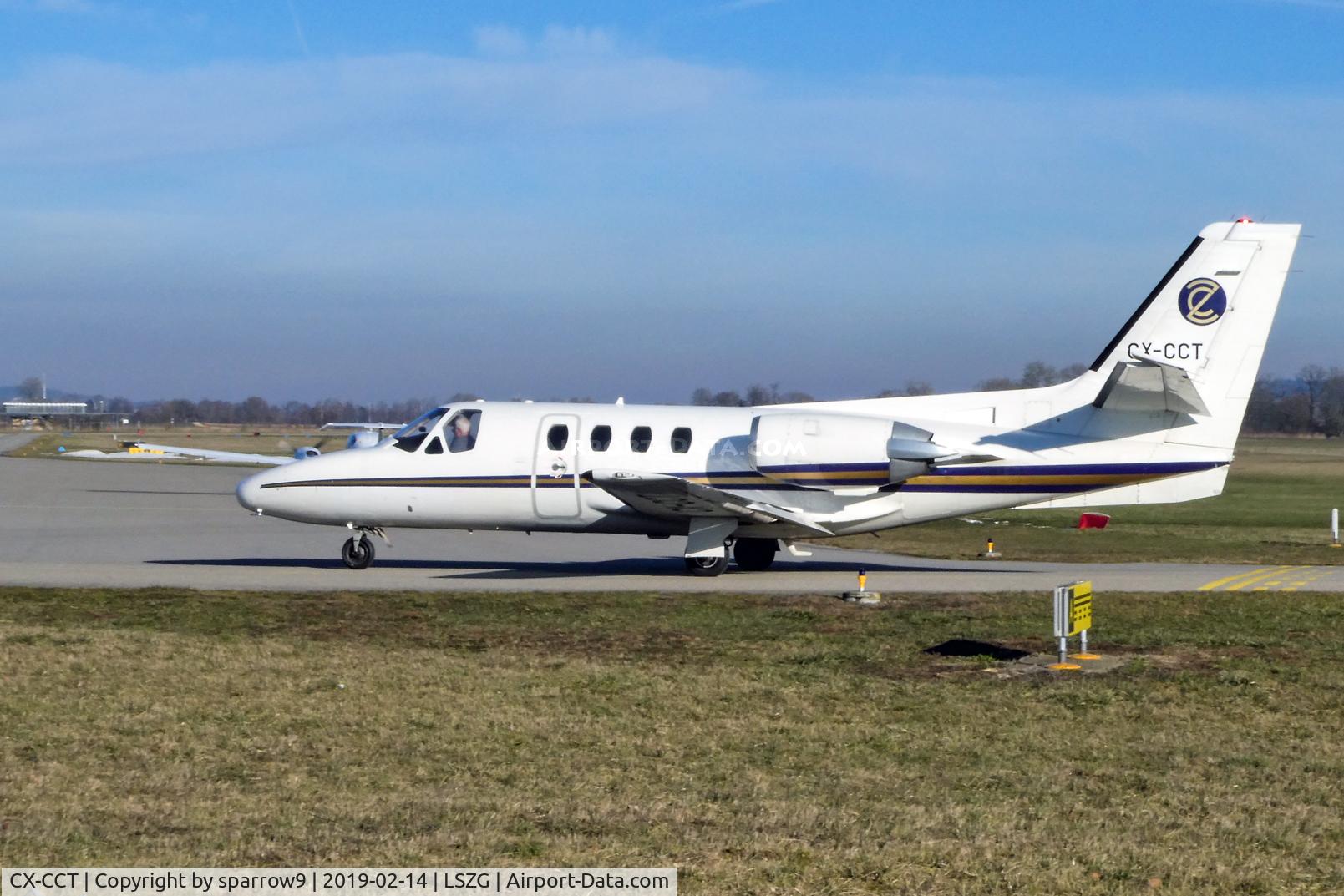 CX-CCT, 1976 Cessna 500 Citation 1 C/N 500-0344, Landed runway 24 Grenchen