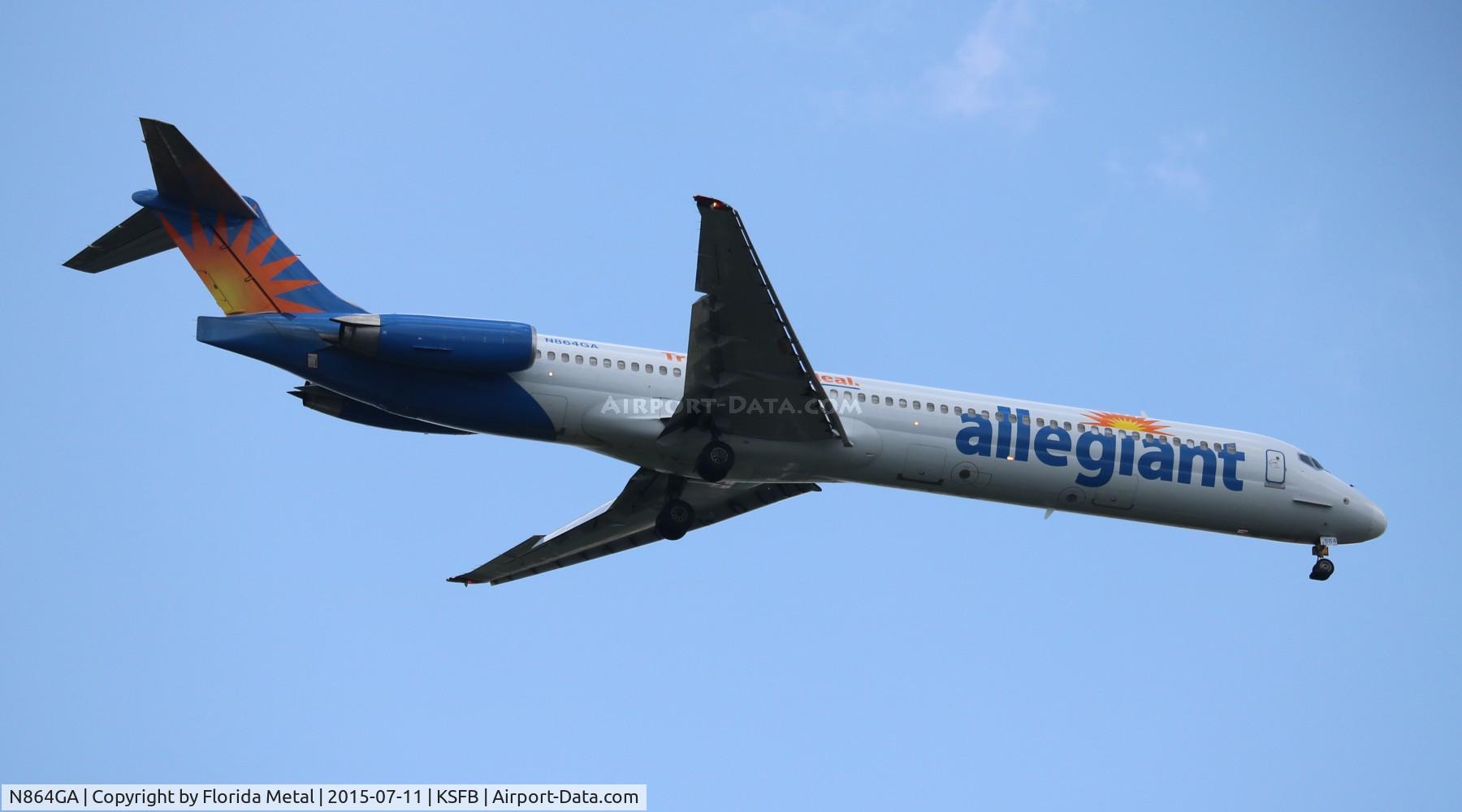N864GA, 1989 McDonnell Douglas MD-83 (DC-9-83) C/N 49912, Allegiant