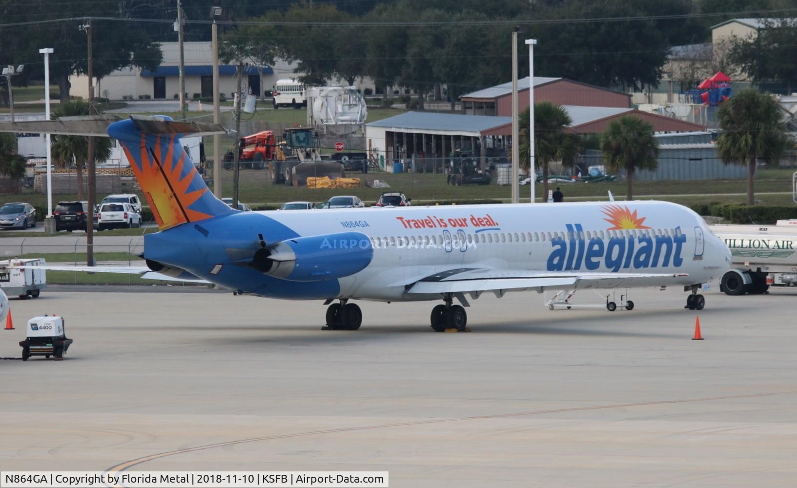 N864GA, 1989 McDonnell Douglas MD-83 (DC-9-83) C/N 49912, Allegiant