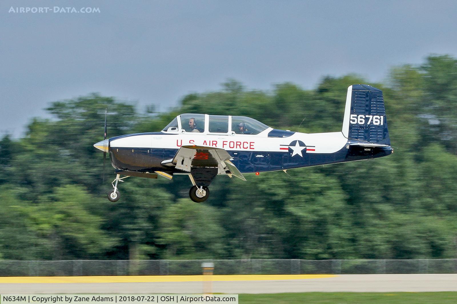 N634M, 1955 Beech T-34A Mentor Mentor C/N G-761, At the 2018 EAA AirVenture - Oshkosh, Wisconsin