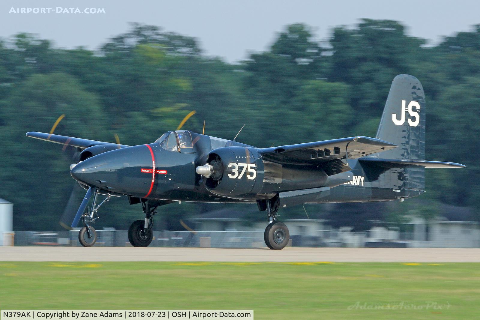 N379AK, Grumman F7F-3N Tigercat C/N 80375, At the 2018 EAA AirVenture - Oshkosh, Wisconsin