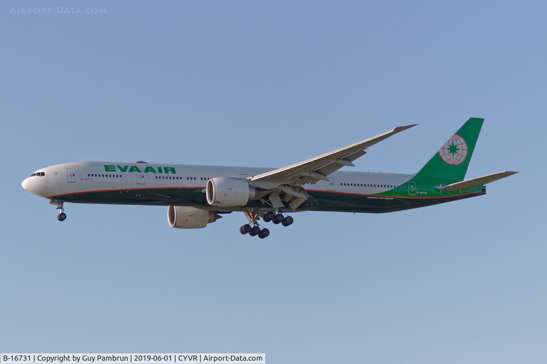 B-16731, 2016 Boeing 777-36N(ER) C/N 41824, Landing