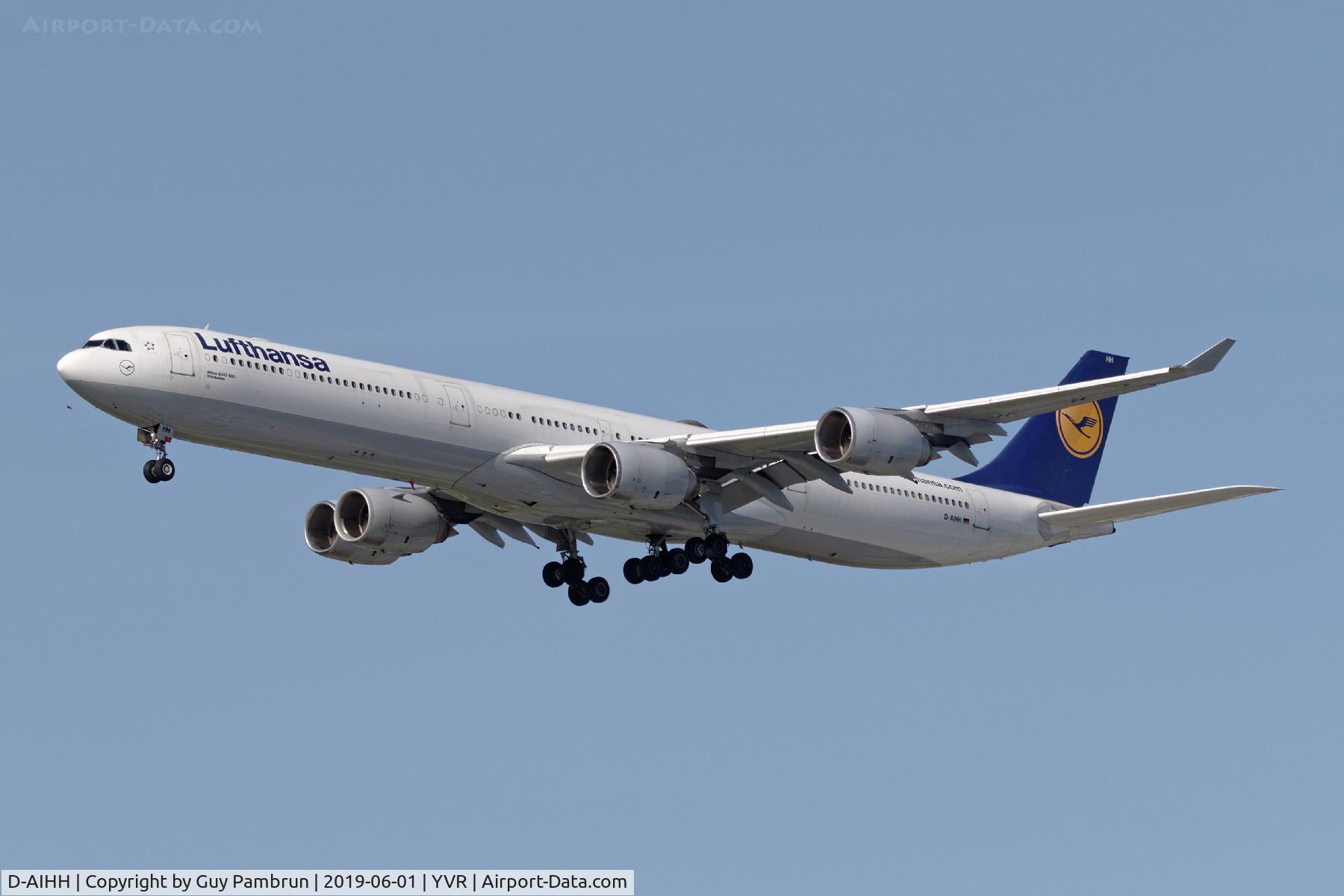 D-AIHH, 2004 Airbus A340-642 C/N 566, Landing