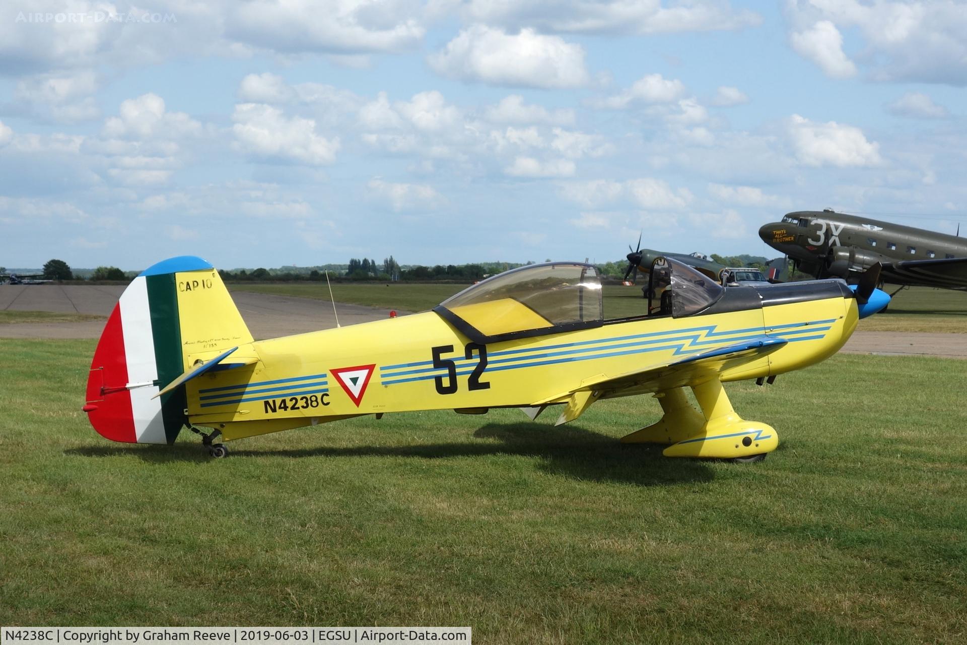 N4238C, 1965 Mudry CAP-10B C/N EPC-155, Parked at Duxford.