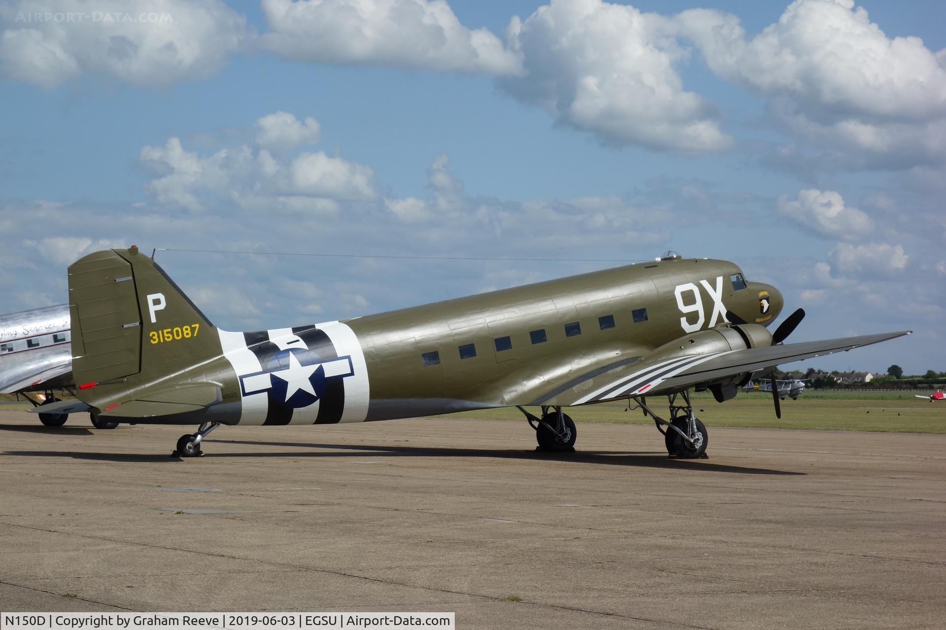 N150D, 1944 Douglas DC3C-S1C3G (C-47A) C/N 20195, Parked at Duxford.