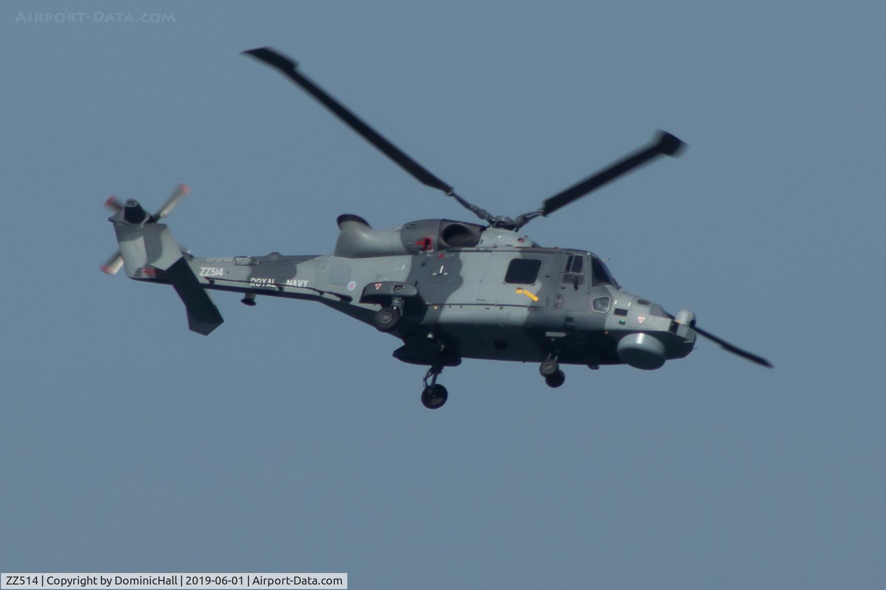 ZZ514, 2014 AgustaWestland AW-159 Wildcat HMA.2 C/N 519, Displaying at the Torbay Airshow