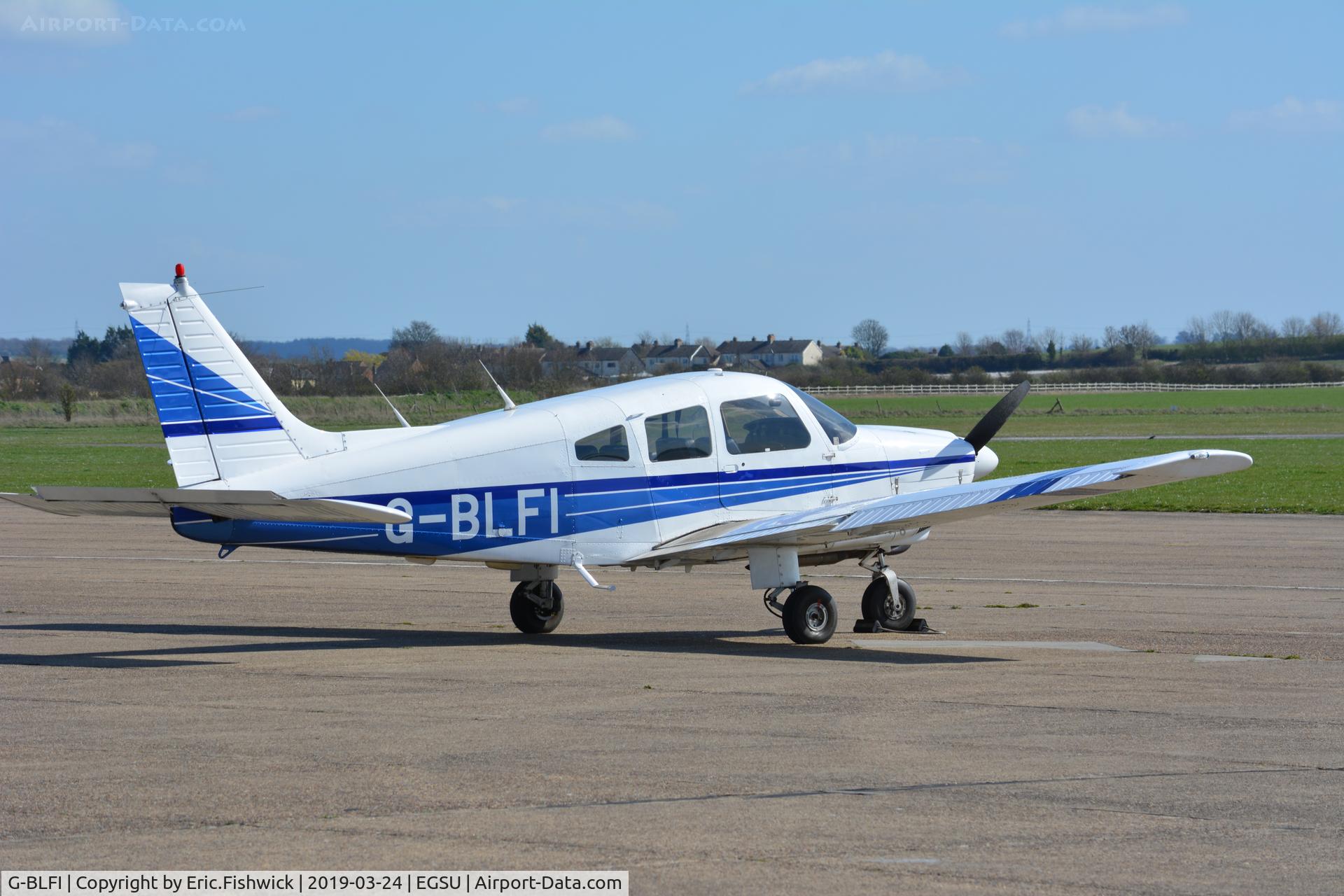 G-BLFI, 1984 Piper PA-28-181 Cherokee Archer II C/N 28-8490034, 2. G-BLFI visiting The Imperial War Museum, Duxford March 2019.