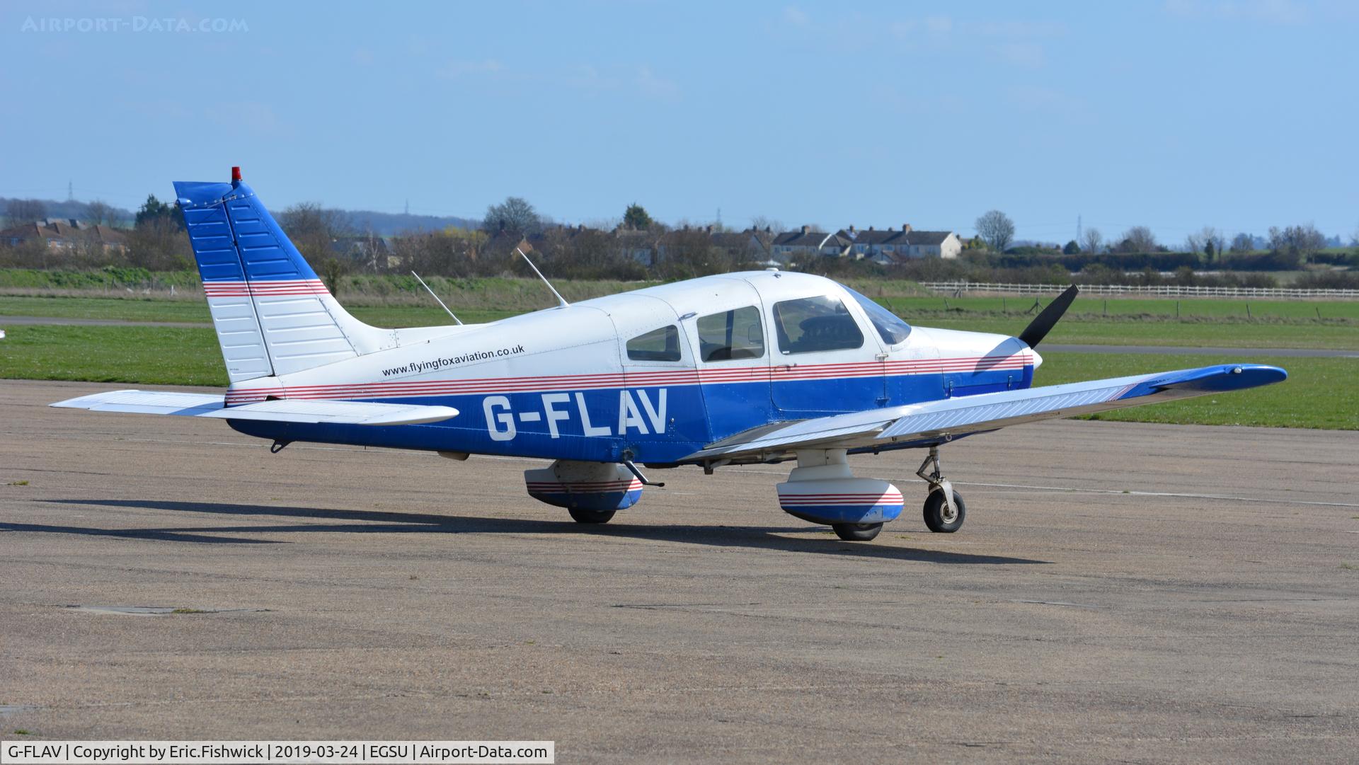 G-FLAV, 1980 Piper PA-28-161 Warrior ll C/N 28-8016283, 2. G-FLAV visiting The Imperial War Museum, Duxford March 2019.