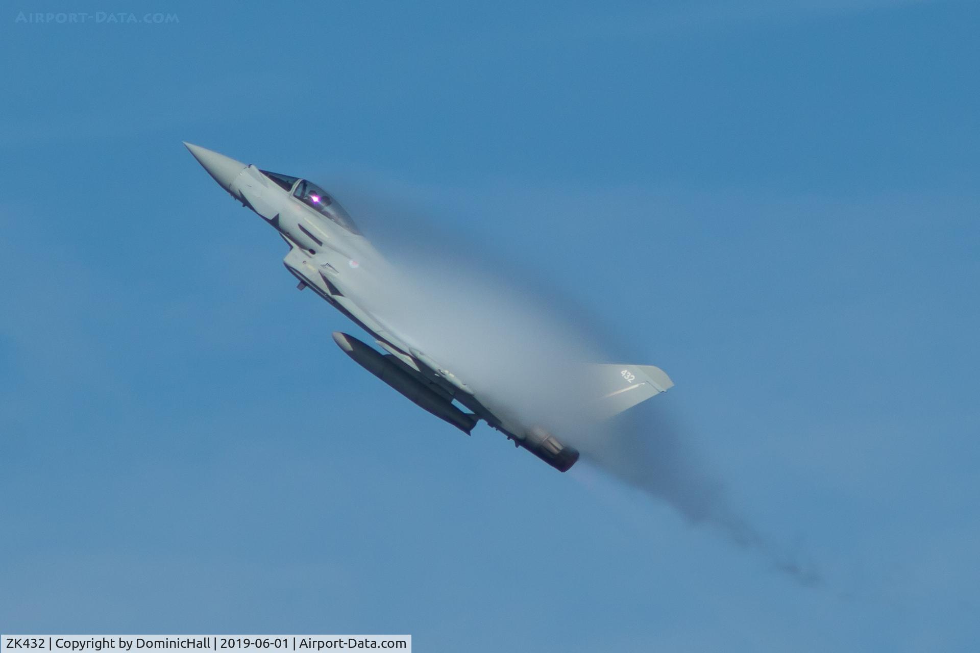 ZK432, 2018 Eurofighter Typhoon FGR.4 C/N BS148, Displaying at the Torbay Airshow