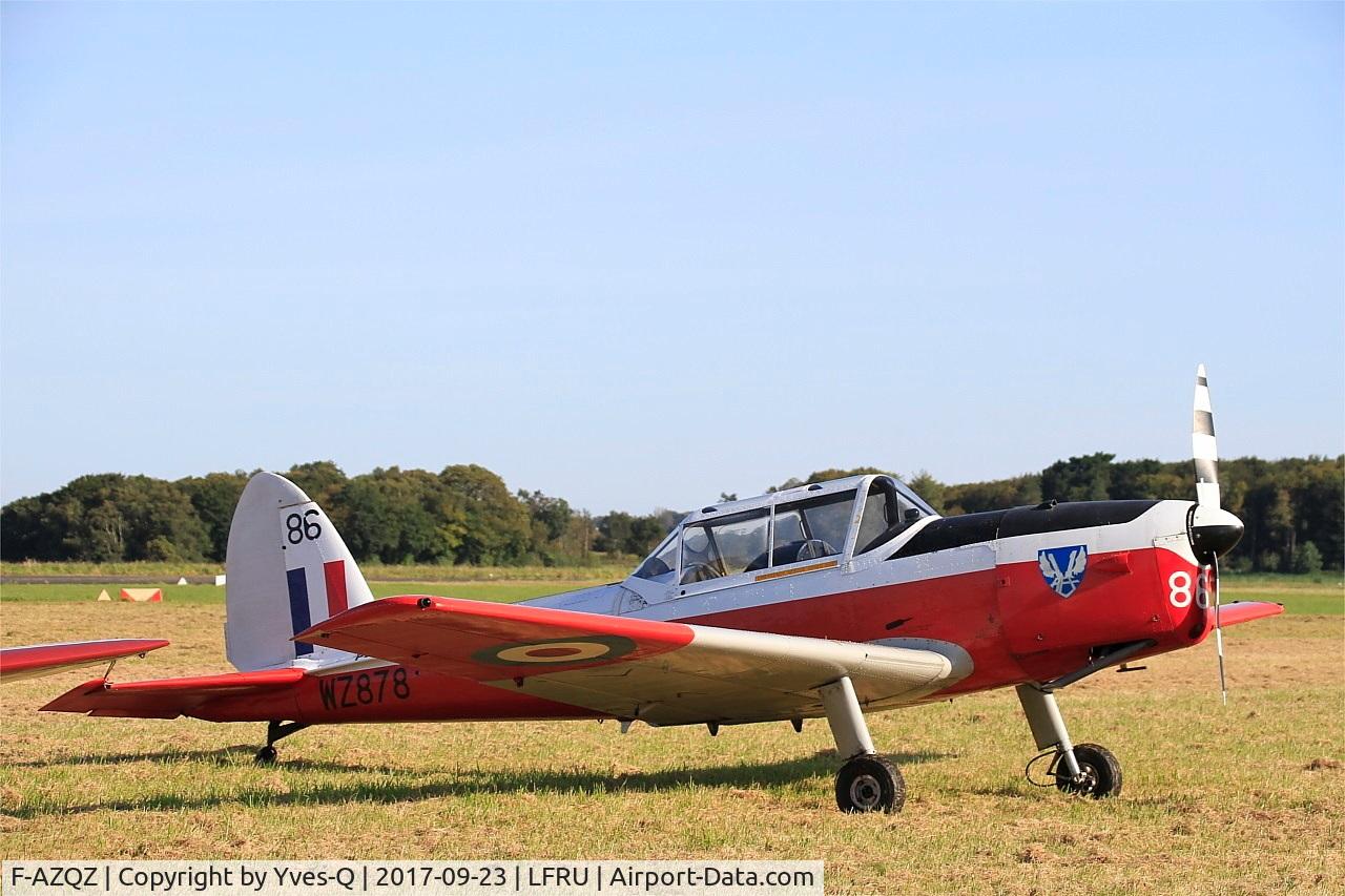 F-AZQZ, 1953 De Havilland DHC-1 Chipmunk T.10 C/N C1/0916, De Havilland DHC-1 Chipmunk T.10, Static display, Morlaix-Ploujean airport (LFRU-MXN) air show 2017