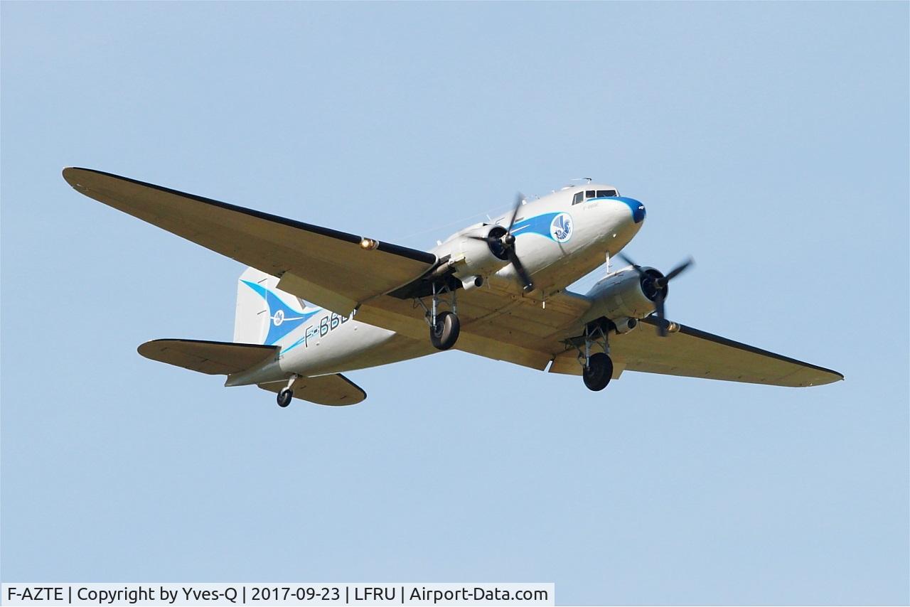 F-AZTE, 1943 Douglas C-47A-1-DL  Skytrain C/N 9172, Douglas C-47A Skytrain, On display, Morlaix-Ploujean airport (LFRU-MXN) Air show 2017