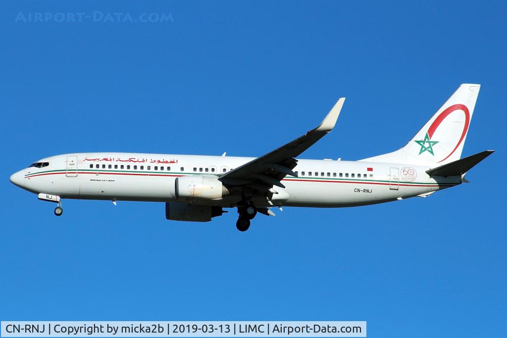 CN-RNJ, 1998 Boeing 737-8B6 C/N 28980, Landing. Scrapped in may 2022.