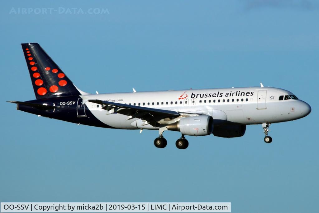 OO-SSV, 2004 Airbus A319-111 C/N 2196, Landing