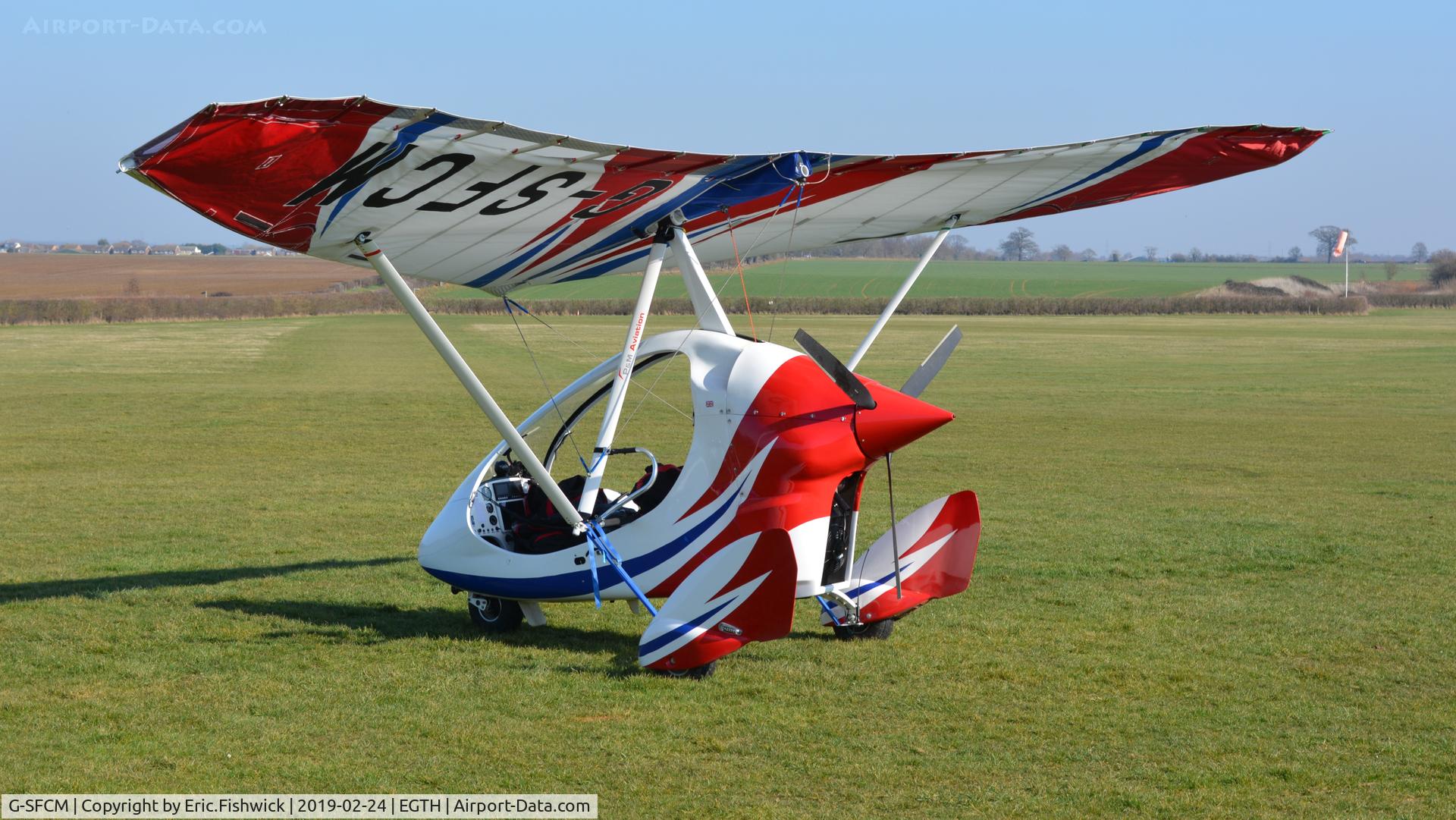 G-SFCM, 2017 P&M Aviation PulsR C/N 8762, 1. G-SFCM visiting the Shuttleworth Collection, Feb. 2019.