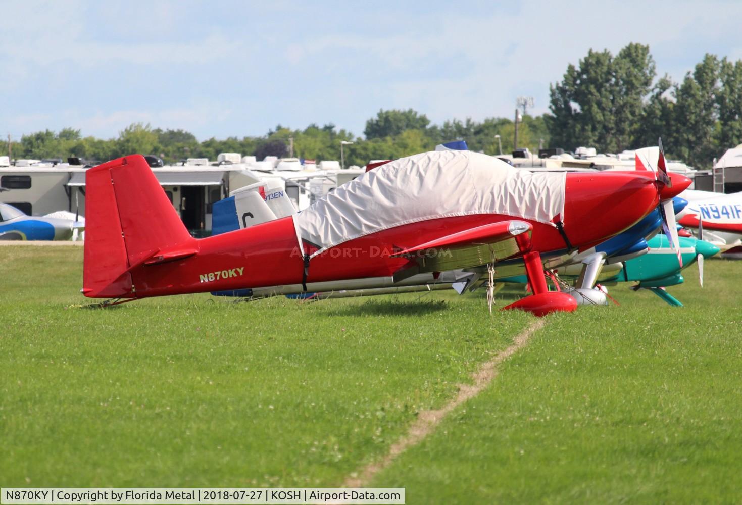 N870KY, 2016 Vans RV-8 C/N 82919, Vans RV-8