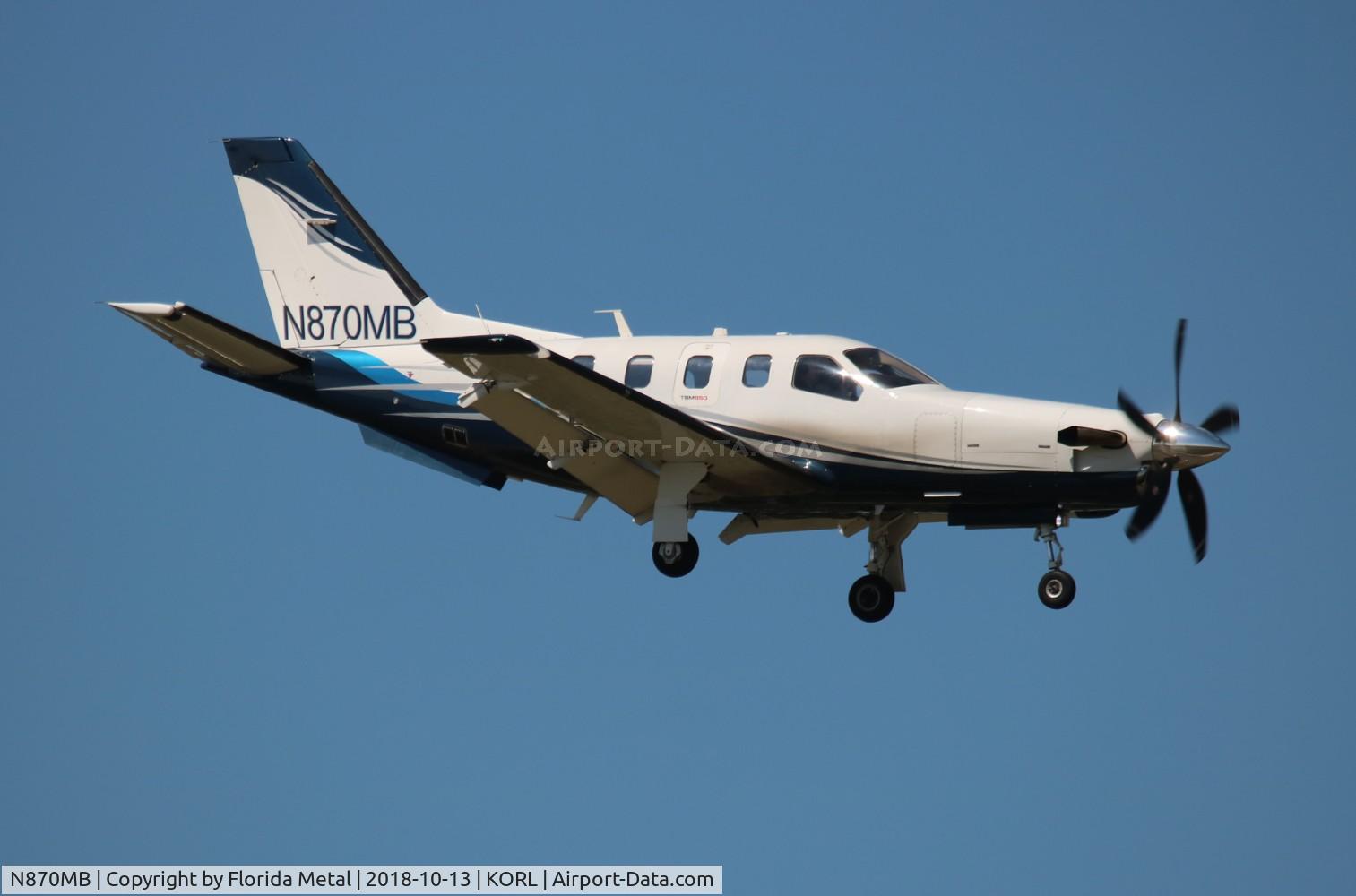 N870MB, 2009 Socata TBM-850 C/N 522, TBM-850