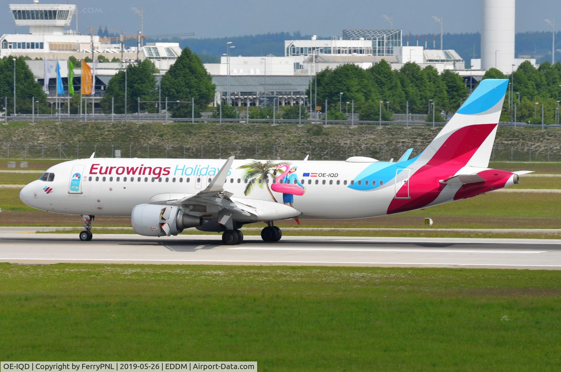 OE-IQD, 2016 Airbus A320-214 C/N 7056, Eurowings A320 landing in MUC