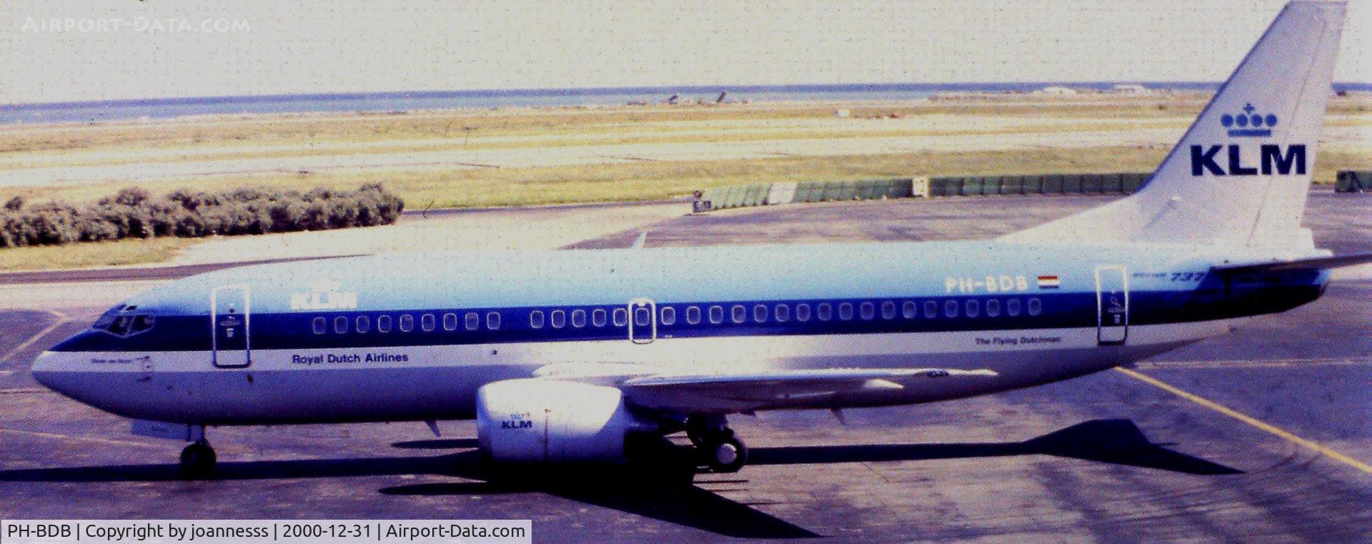 PH-BDB, 1986 Boeing 737-306 C/N 23538, Aéroport de Nice, France '80s