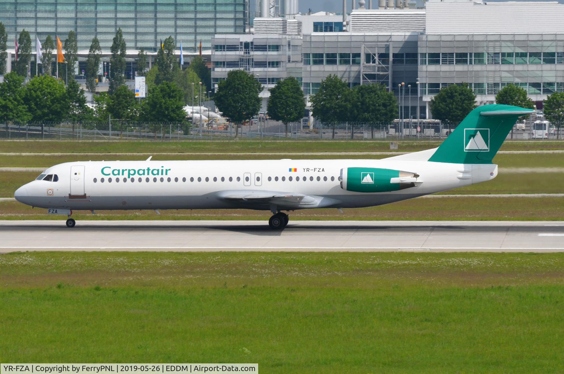 YR-FZA, 1992 Fokker 100 (F-28-0100) C/N 11395, Carpatair Fk100 in MUC