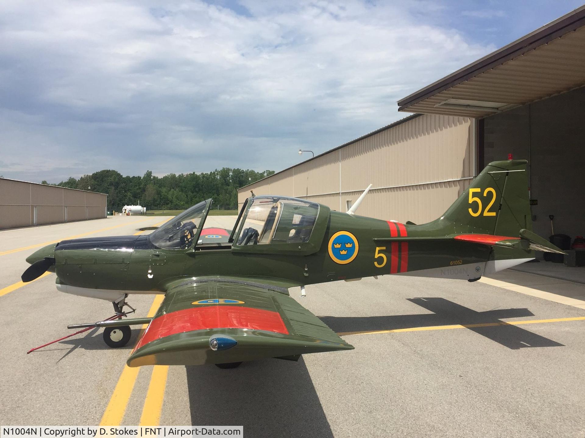 N1004N, 1972 Scottish Aviation Sk.61E Bulldog C/N BH100/167, Bulldog 1004N Former SE-LNP
