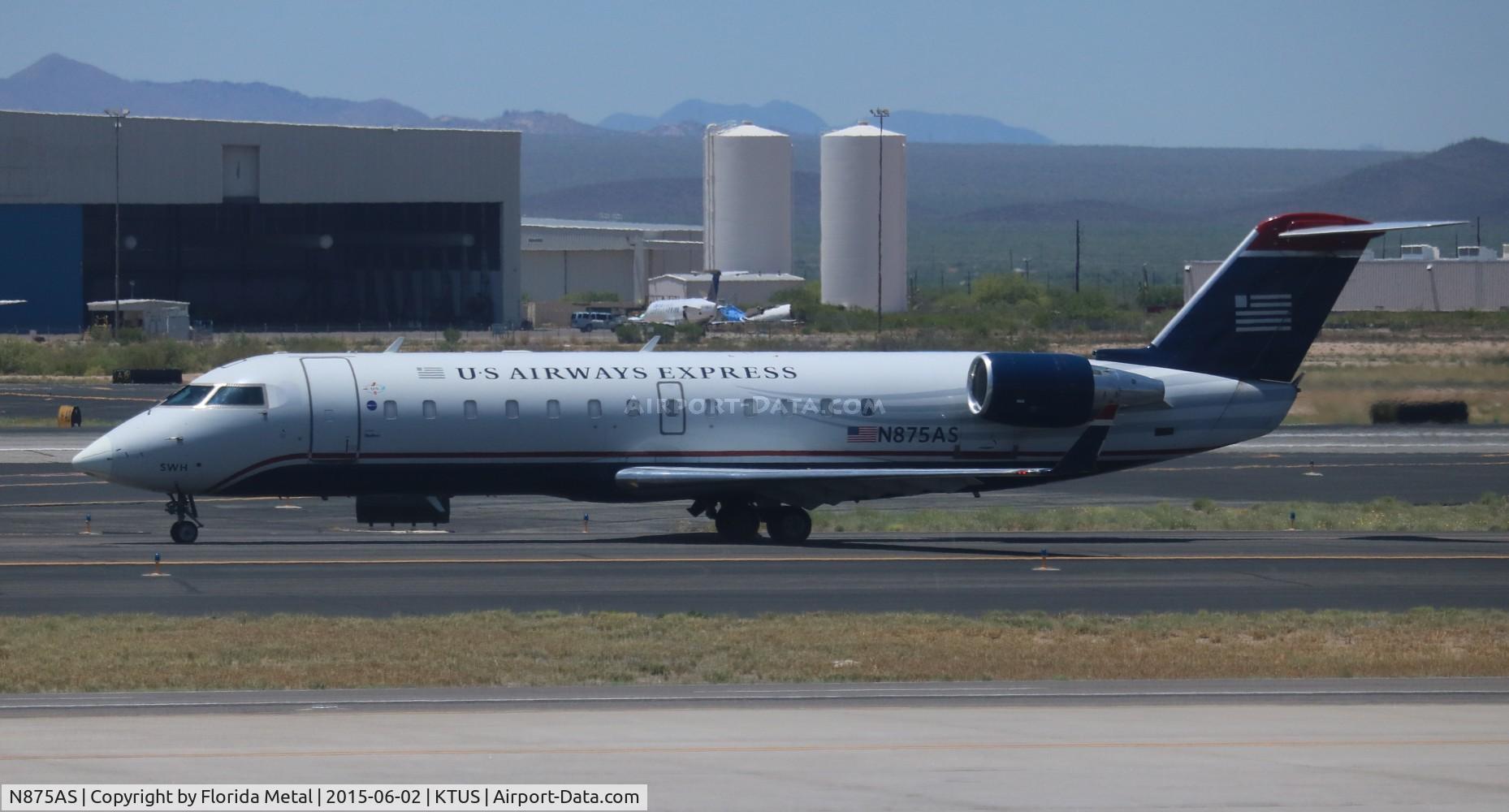 N875AS, 2001 Bombardier CRJ-200ER (CL-600-2B19) C/N 7559, US Airways Express