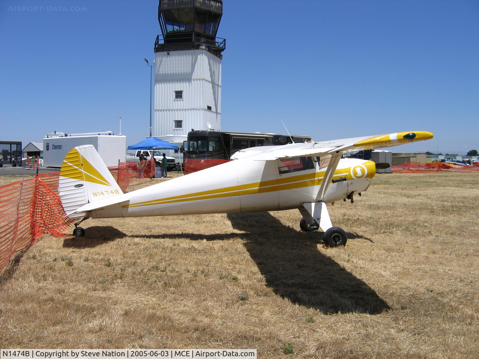 N1474B, 1948 Luscombe 8F Silvaire C/N 6101, 1948 Luscombe 8F at Merced, CA