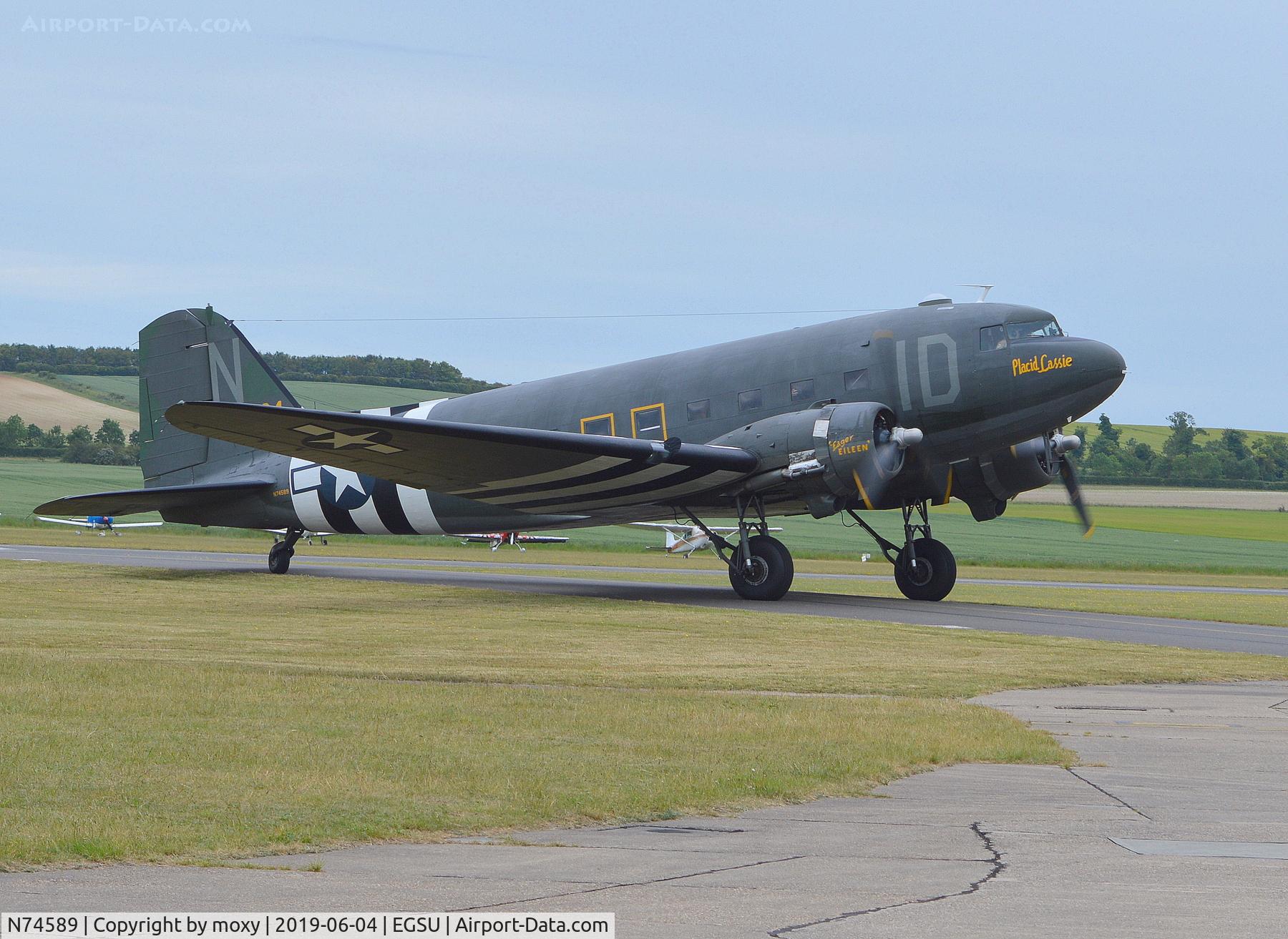 N74589, 1943 Douglas DC3C-S1C3G (C-47A) C/N 9926, Douglas DC3C-S1C3G at Duxford. Marked as 224064