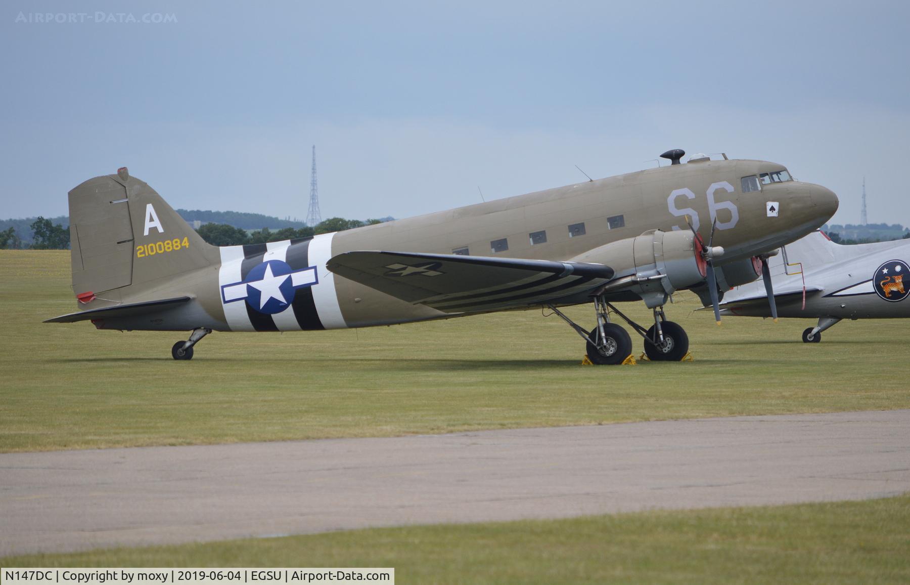 N147DC, 1943 Douglas C-47A-75-DL Skytrain C/N 19347, Douglas C-47A Skytrain at Duxford. Marked as 2100884