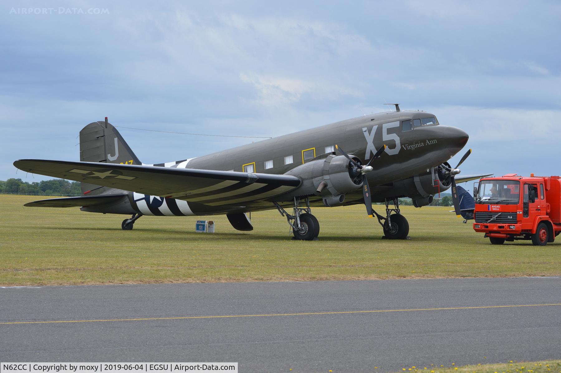N62CC, 1943 Douglas DC-3C (C-47A-DL) C/N 13798, Douglas DC-3C at Duxford. Marked as 330647.