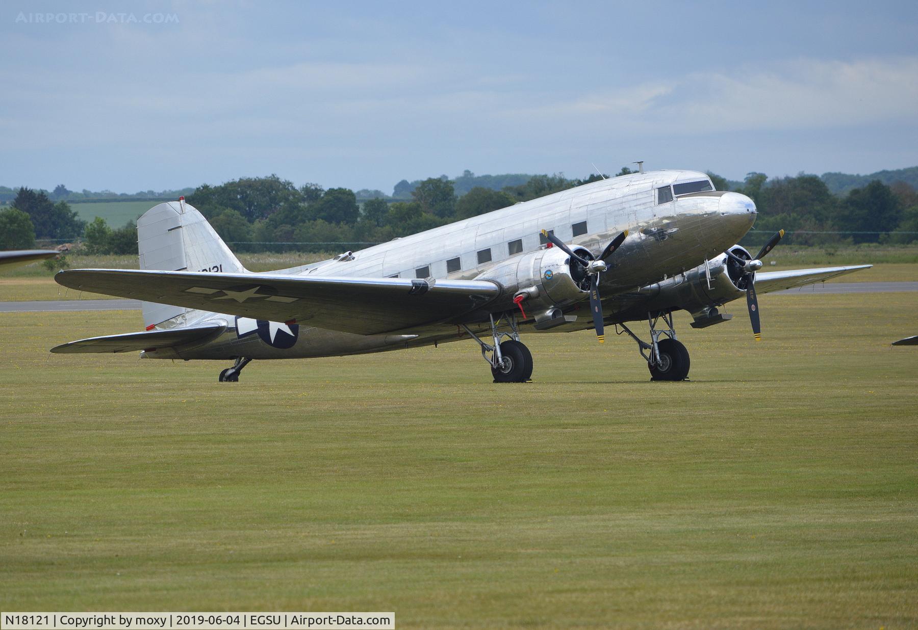 N18121, 1937 Douglas DC-3A (DC-3-201) C/N 1997, Douglas DC-3A (DC-3-201) at Duxford.