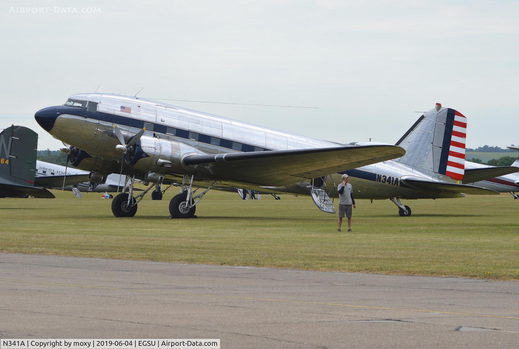 N341A, 1939 Douglas DC-3 C/N 2145, Douglas C-41A at Duxford. Ex 40-0070