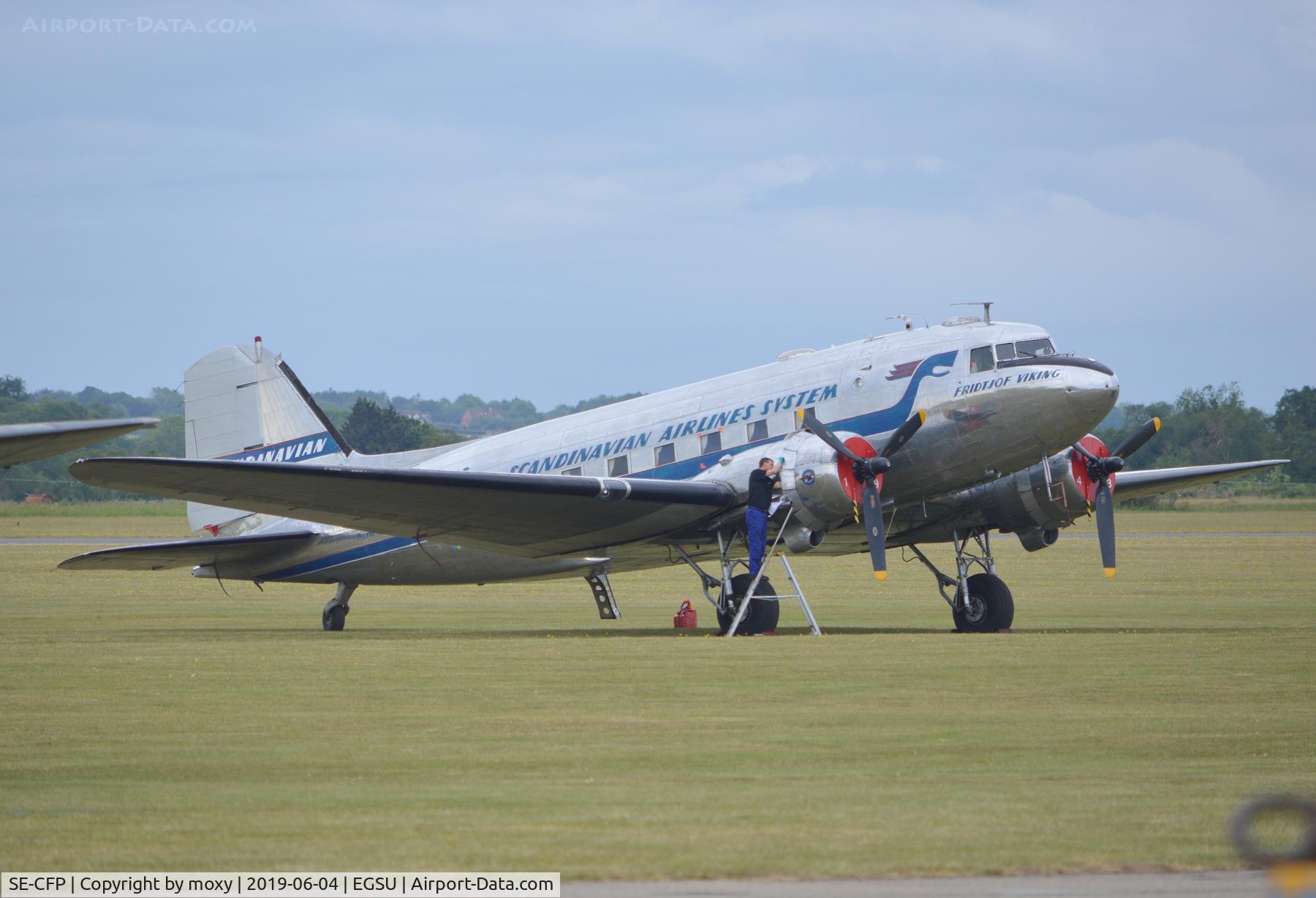 SE-CFP, 1943 Douglas DC-3C (C-47A-60-DL) C/N 13883, Douglas DC-3C (C-47A-60-DL) at Duxford.