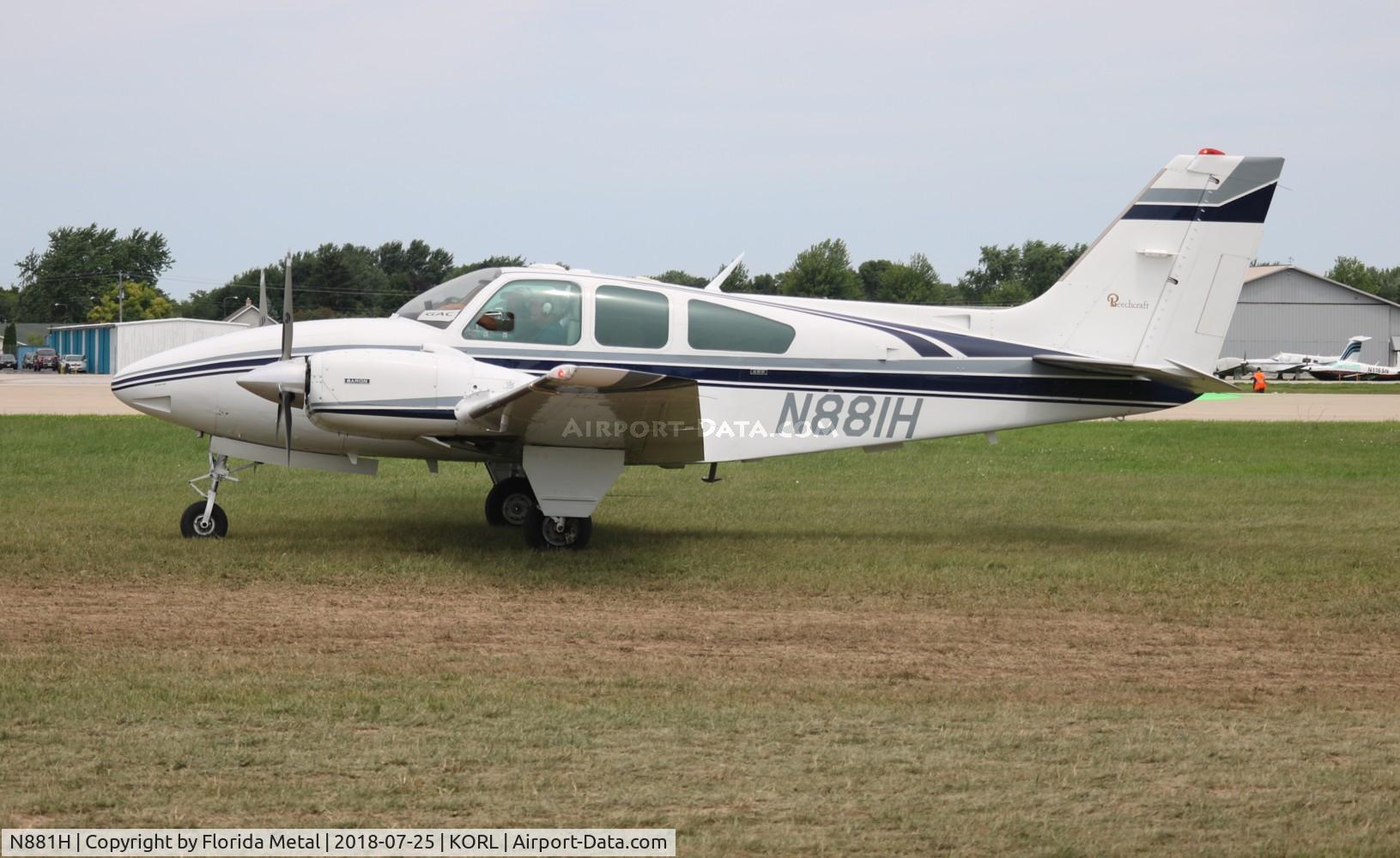 N881H, 1972 Beech E-55 Baron C/N TE-883, Beech E55 Baron