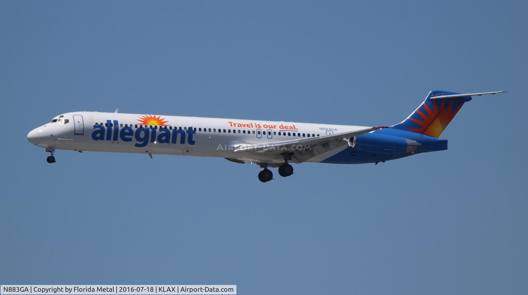 N883GA, 1987 McDonnell Douglas MD-83 (DC-9-83) C/N 49710, Allegiant