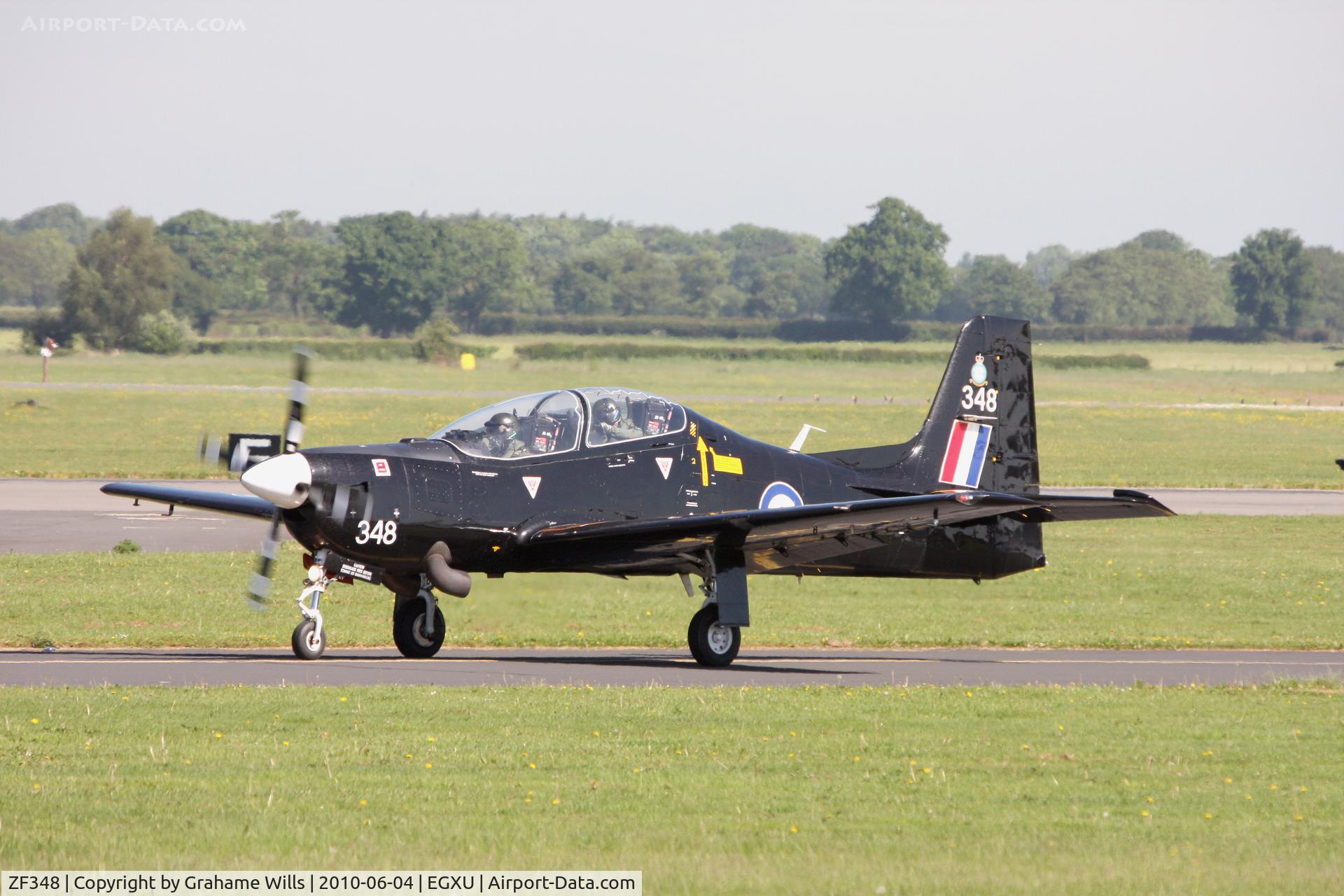 ZF348, Short S-312 Tucano T1 C/N S112/T83, Shorts Tucano ZF348 1 FTS RAF, Linton-on-Ouse 4/6/10
