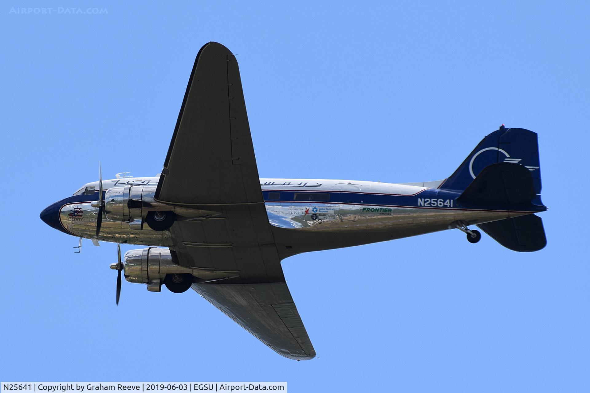 N25641, 1943 Douglas DC3C-S4C4G (C-47) C/N 9059, Part of a 12 aircraft fly past.