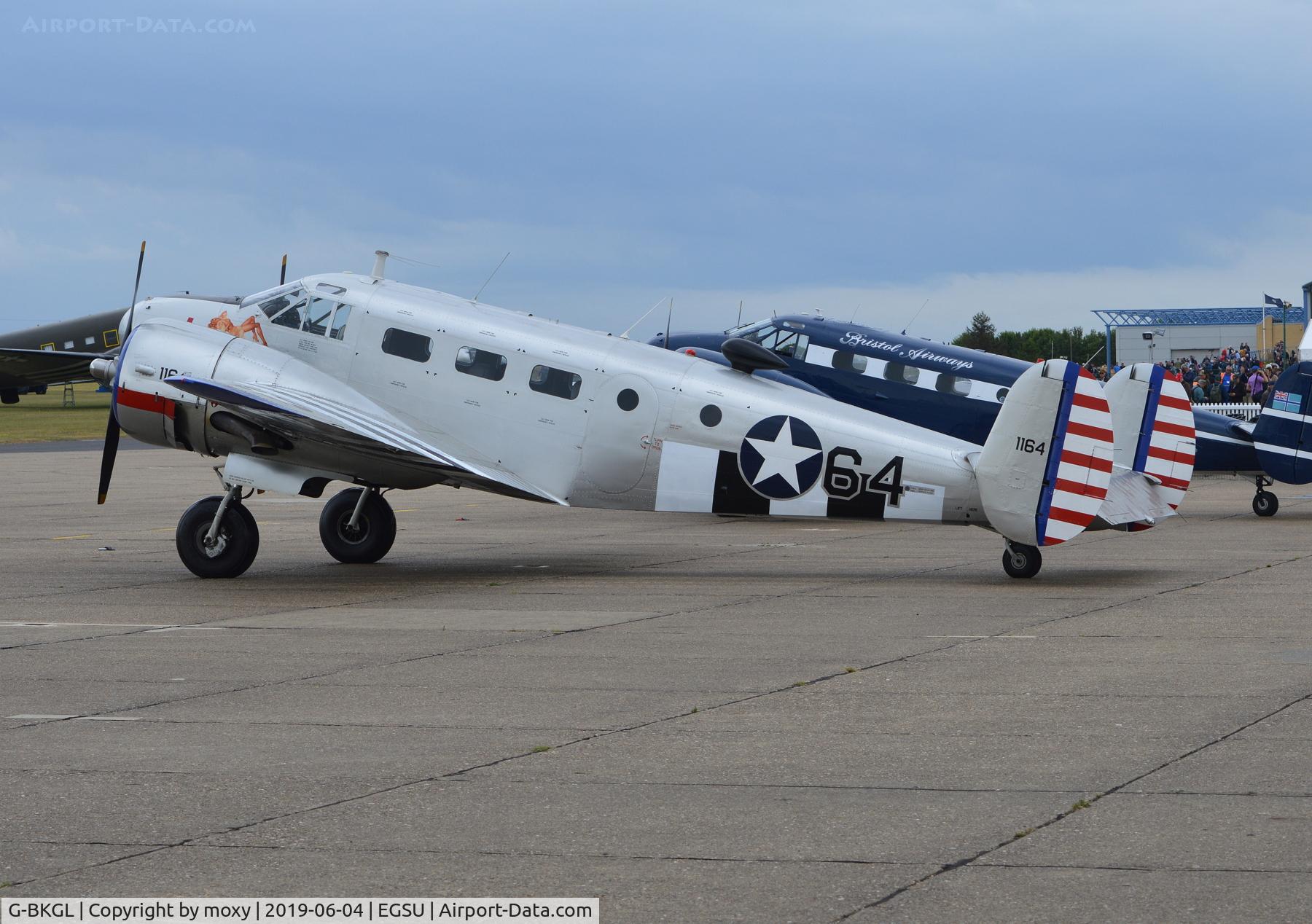 G-BKGL, 1952 Beech Expeditor 3TM C/N CA-164 (A-764), Beech Expeditor 3TM at Duxford.