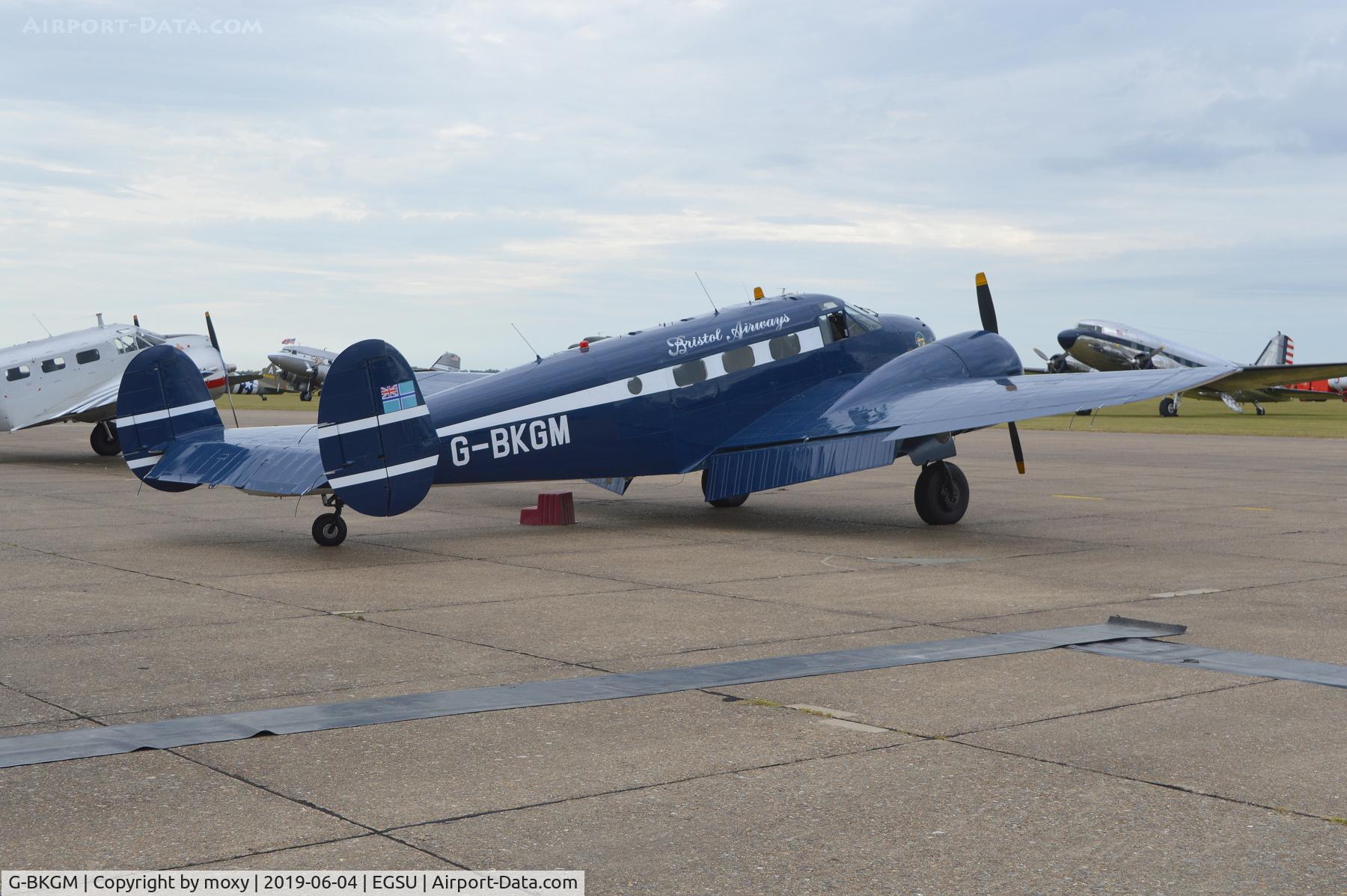 G-BKGM, 1952 Beech Mk.3NM Expeditor C/N A-853/CA-203, Beech Expeditor 3NM at Duxford.