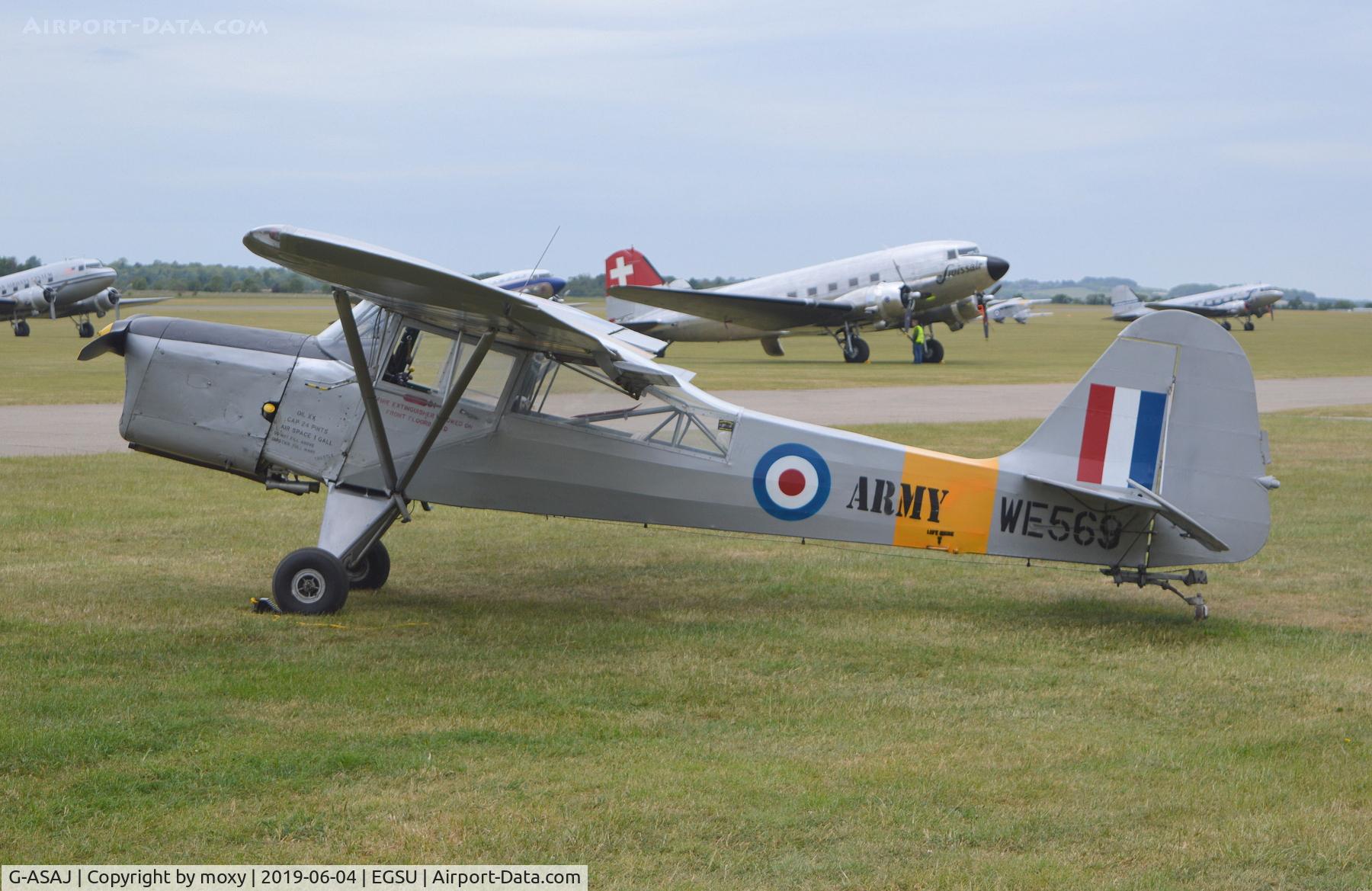 G-ASAJ, 1962 Beagle A-61 Terrier 2 C/N B.605, (WE569), 1962 Beagle A-61 Terrier 2 at Duxford.
