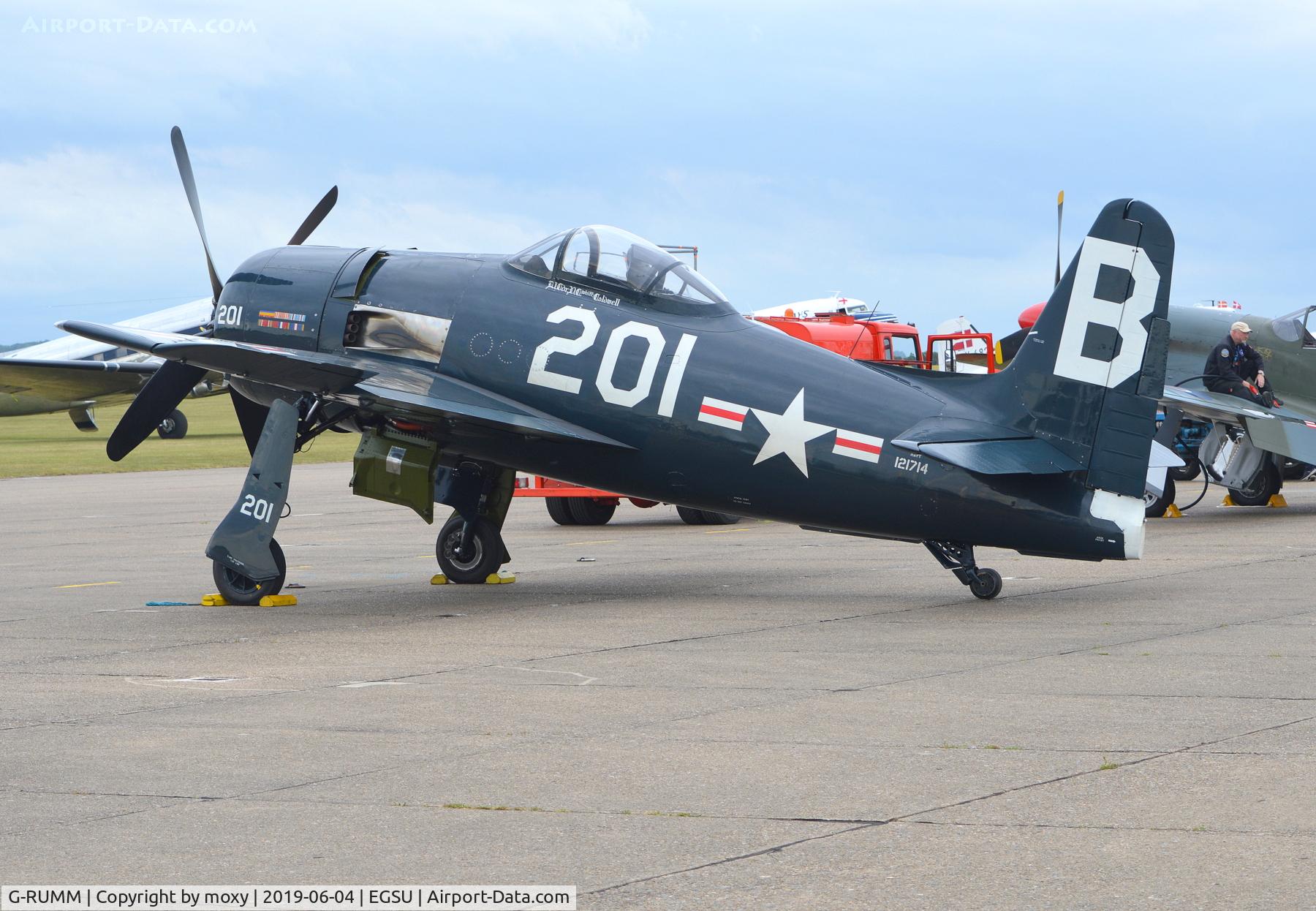 G-RUMM, 1948 Grumman F8F-2 (G58) Bearcat C/N D.1088, Grumman F8F-2 (G58) Bearcat at Duxford.