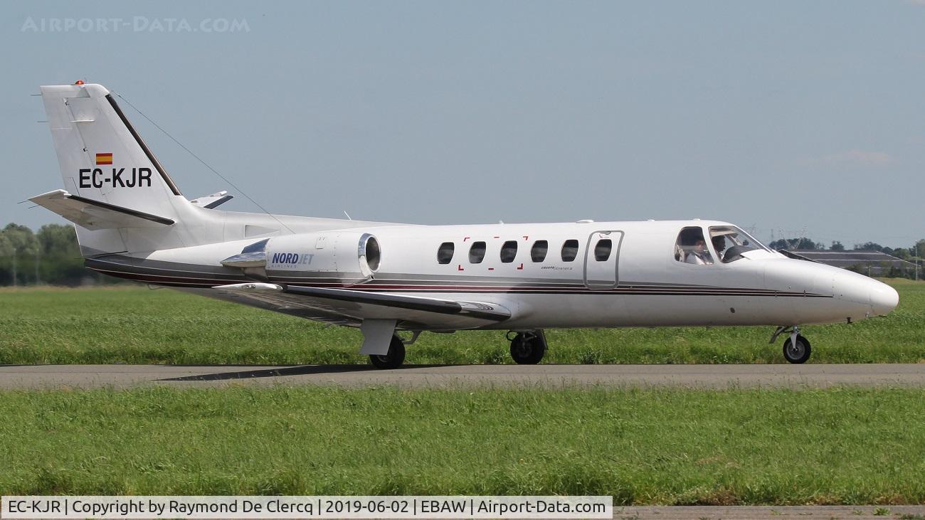 EC-KJR, 1982 Cessna 551 Citation II/SP C/N 551-0412, At Antwerp Airport.