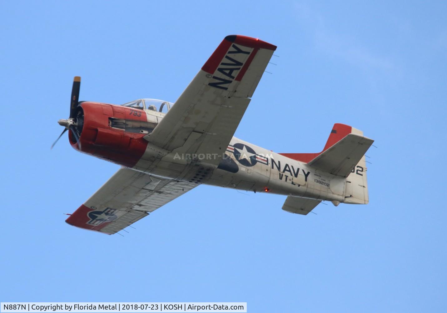 N887N, 1955 North American T-28B Trojan C/N 200-273 (138202), T-28B