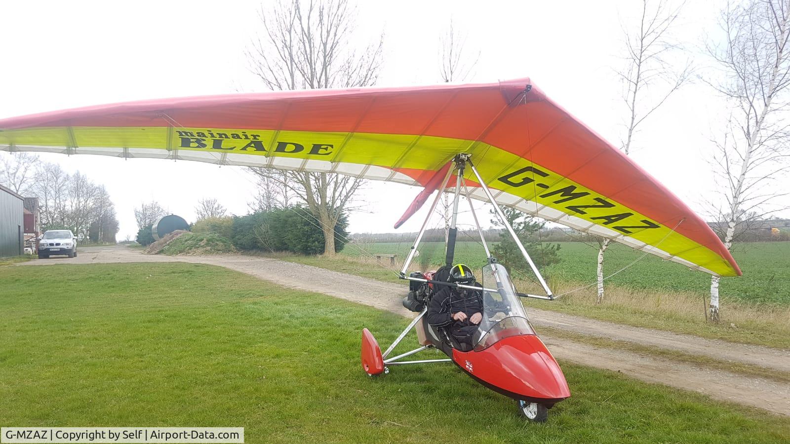 G-MZAZ, 1995 Mainair Blade C/N 1040-0595-7-W838, Owned and flew out of lincolnshire, reg ssdr, trike started life as a alpha and has been upgraded over the years. Inc electric start and mode Charlie  transponder
