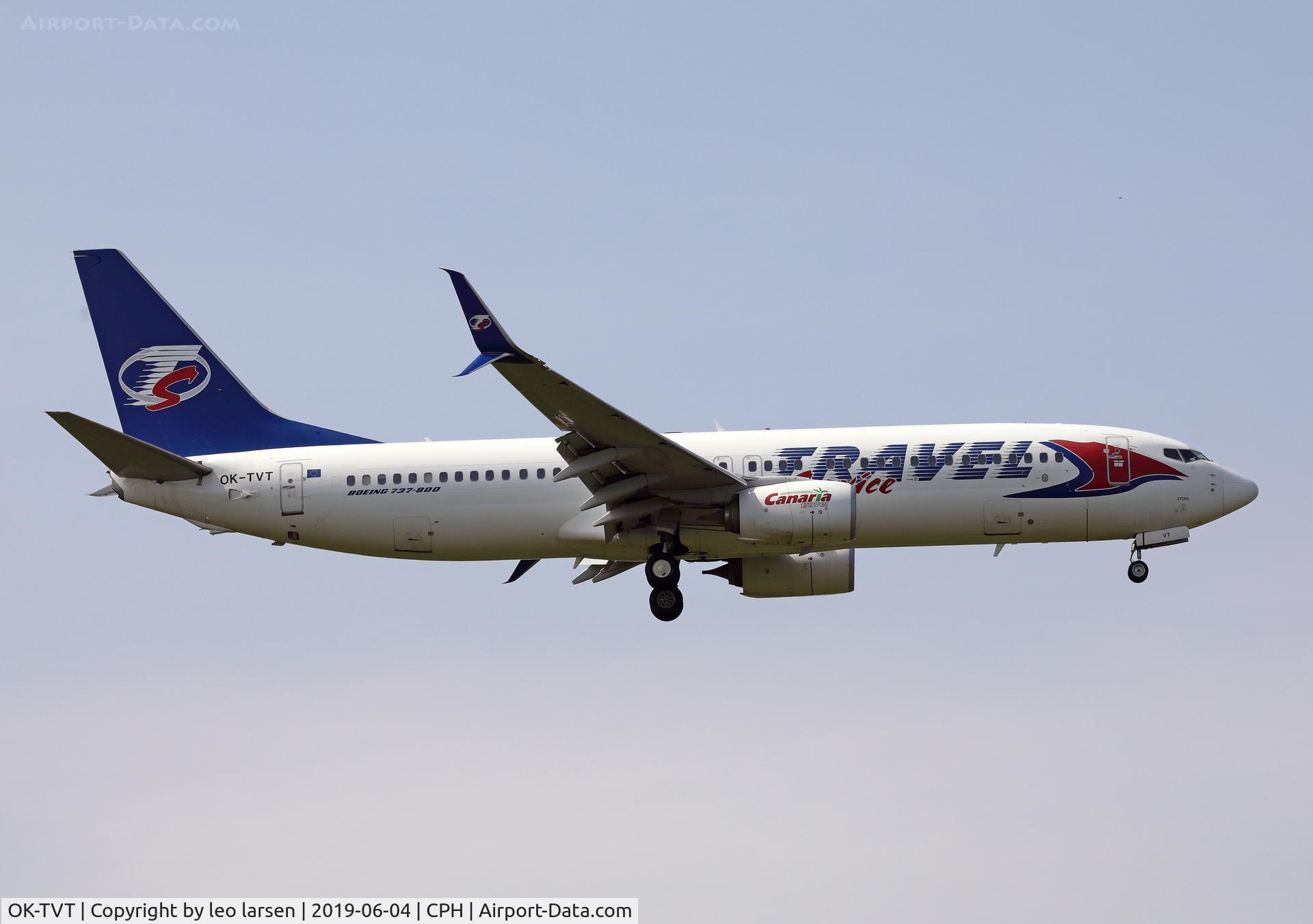 OK-TVT, 2012 Boeing 737-86N C/N 39394, Copenhagen 4.6.2019
