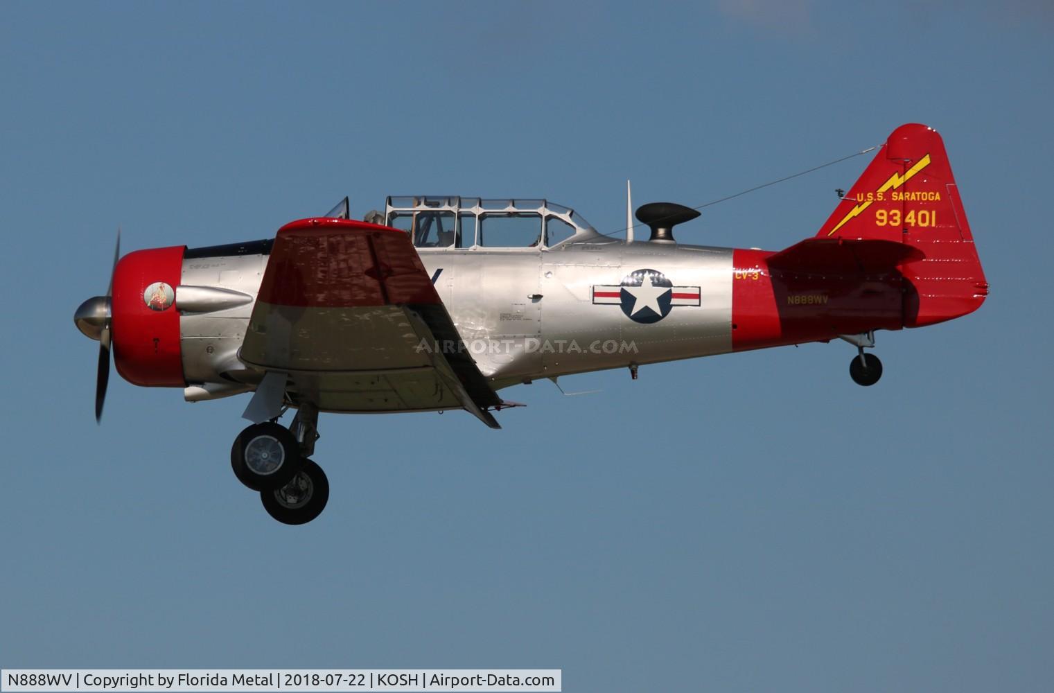 N888WV, 1951 North American T-6G Texan C/N 168-525, Texan