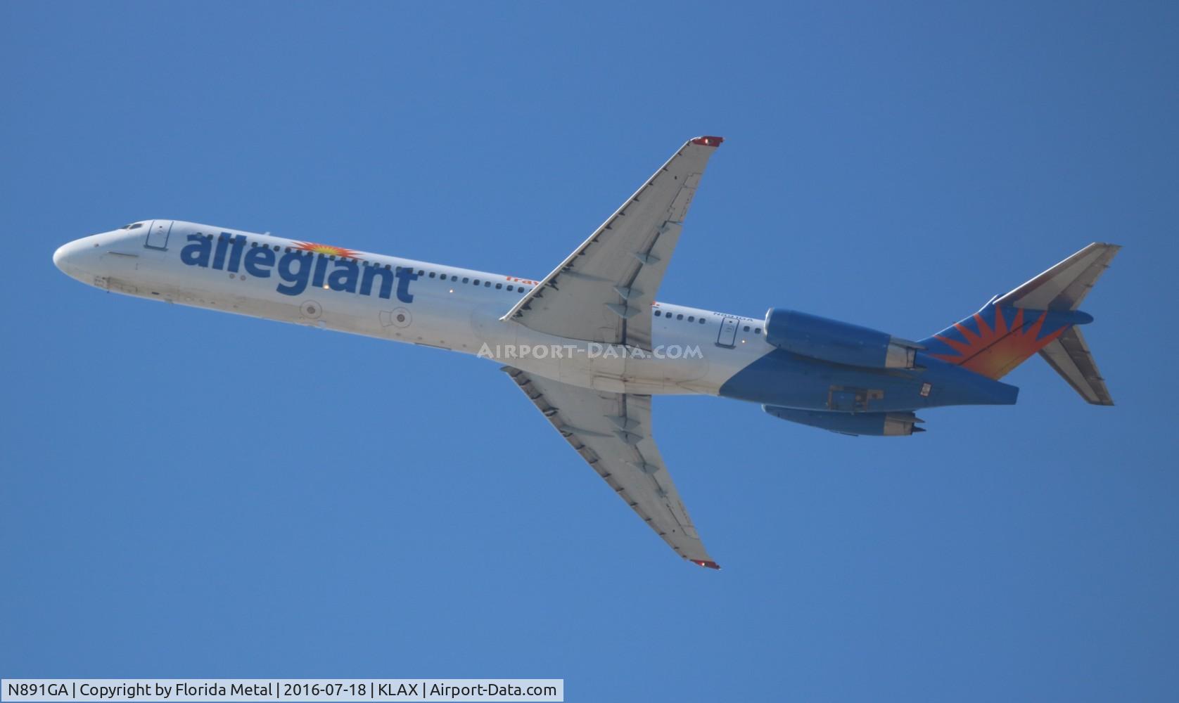 N891GA, 1986 McDonnell Douglas MD-83 (DC-9-83) C/N 49423, Allegiant