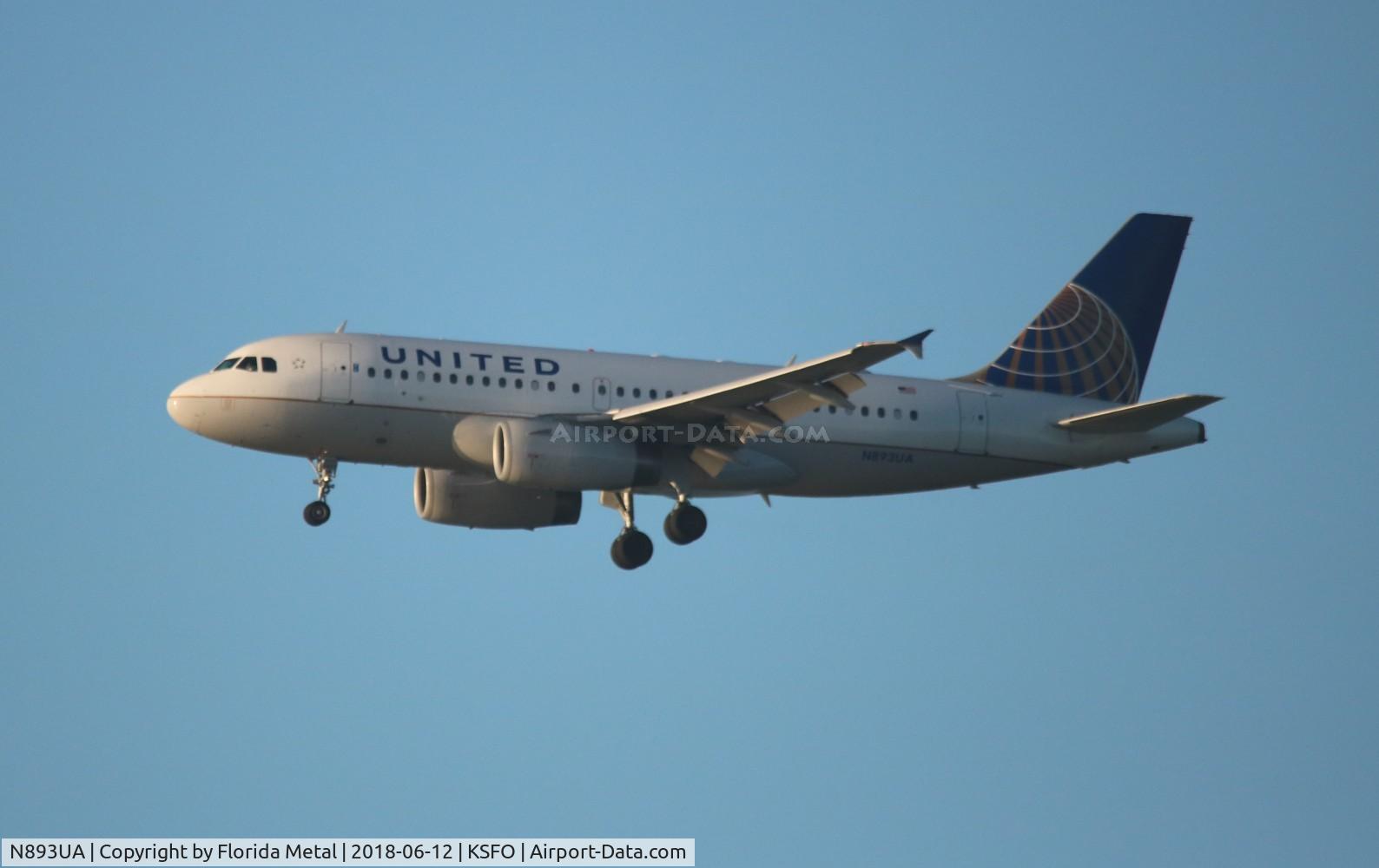 N893UA, 2006 Airbus A319-132 C/N 2948, United