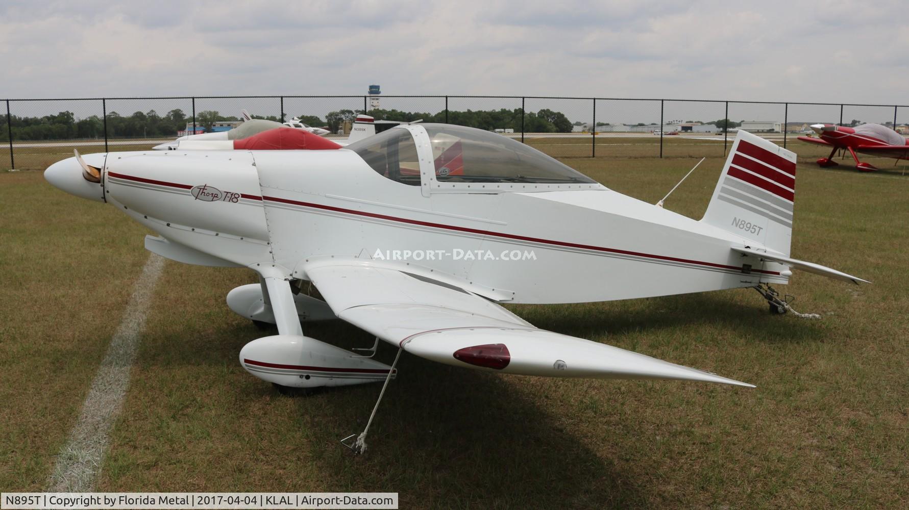 N895T, 1992 Thorp T-18 Tiger C/N 9122, Thorp T-18