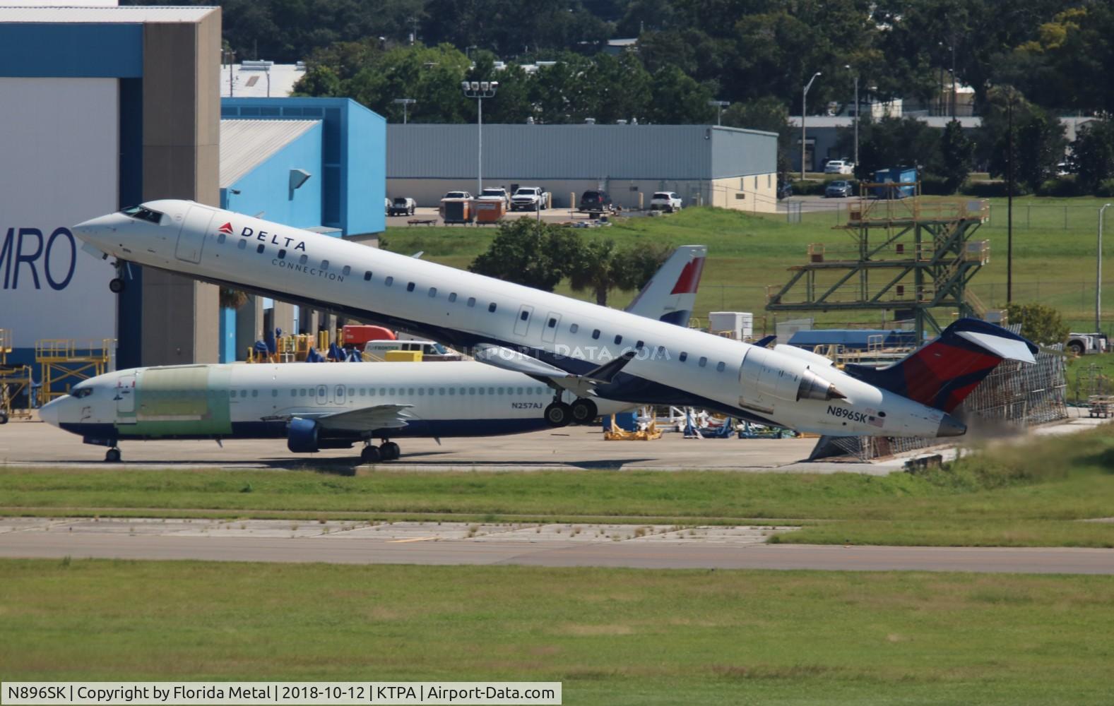 N896SK, 2007 Canadair CRJ-900X (CL-600-2D24) C/N 15102, Delta Connection